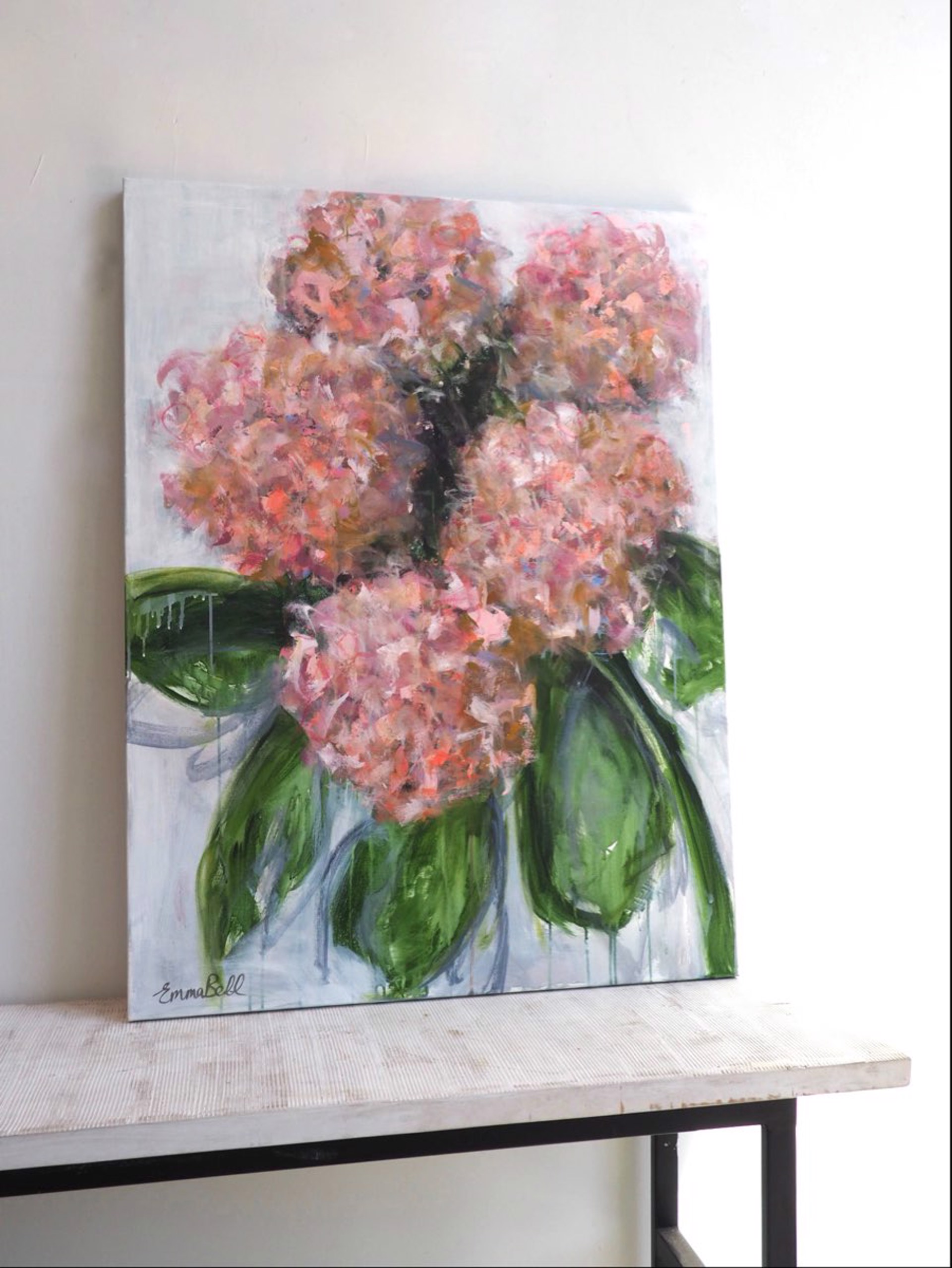 Pink Hydrangeas by Emma Bell