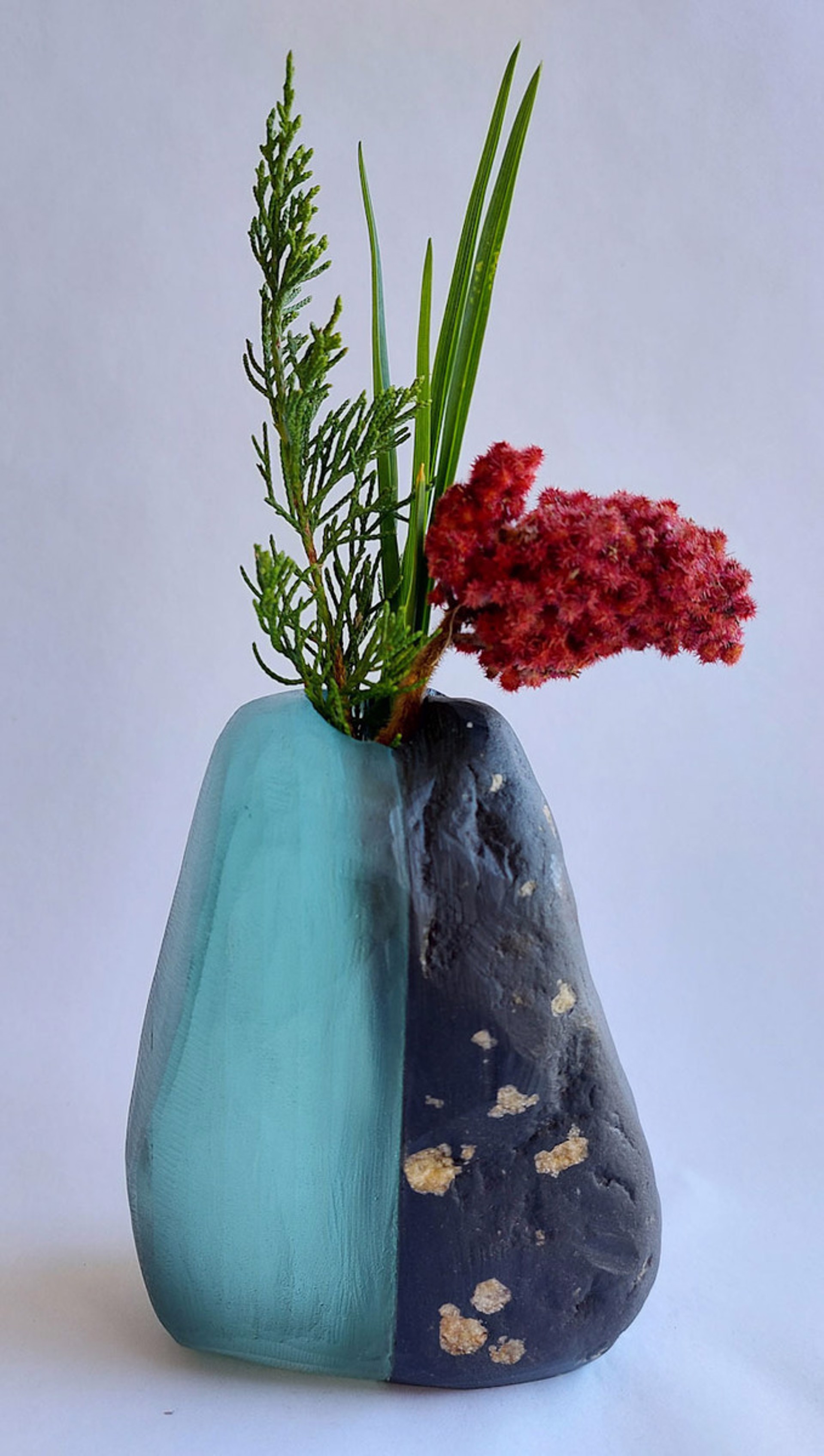 Large Glass and Stone Vase #2 by Christy Haldane