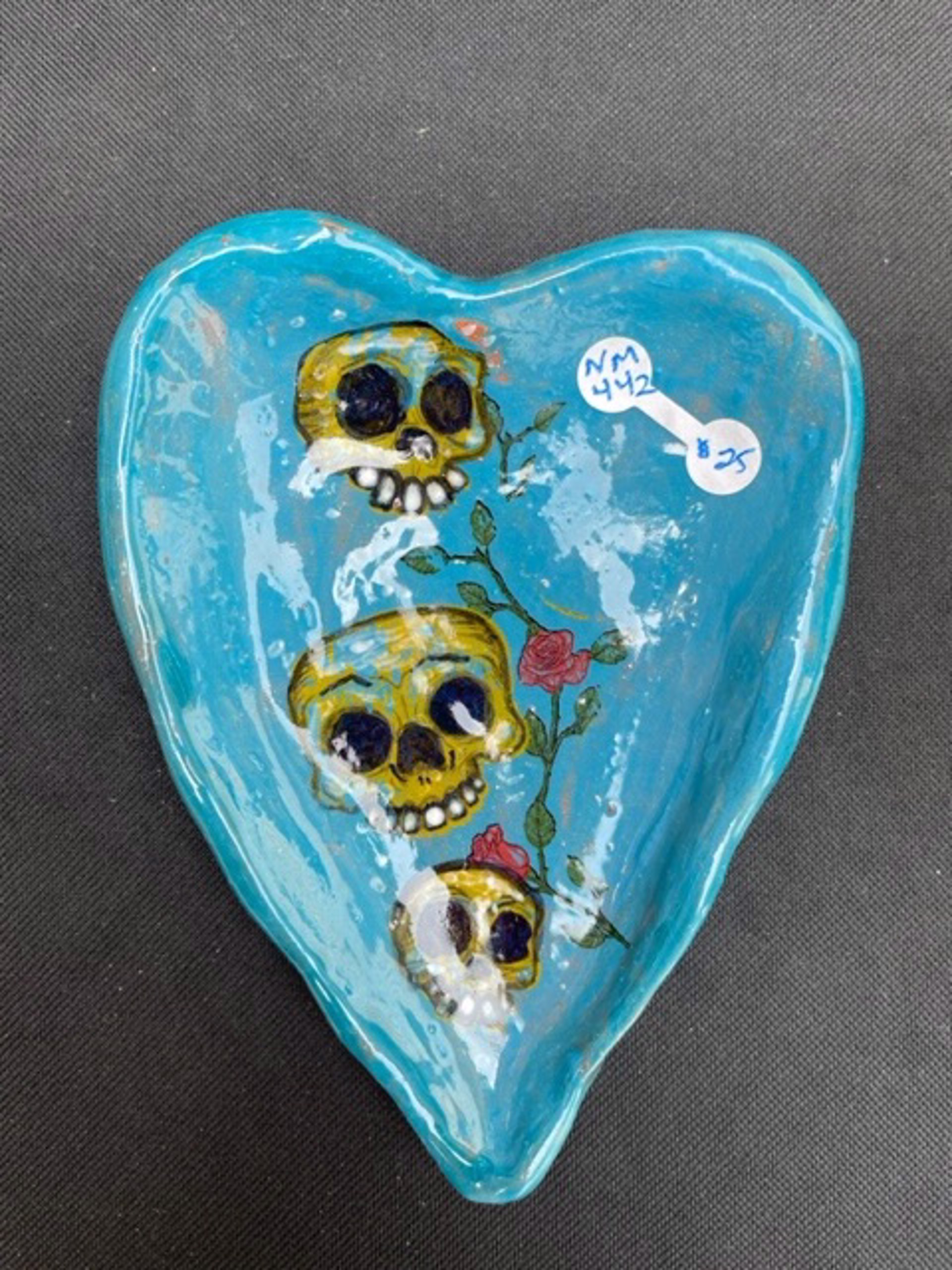 Blue Heart Dish by Nicole Merkens