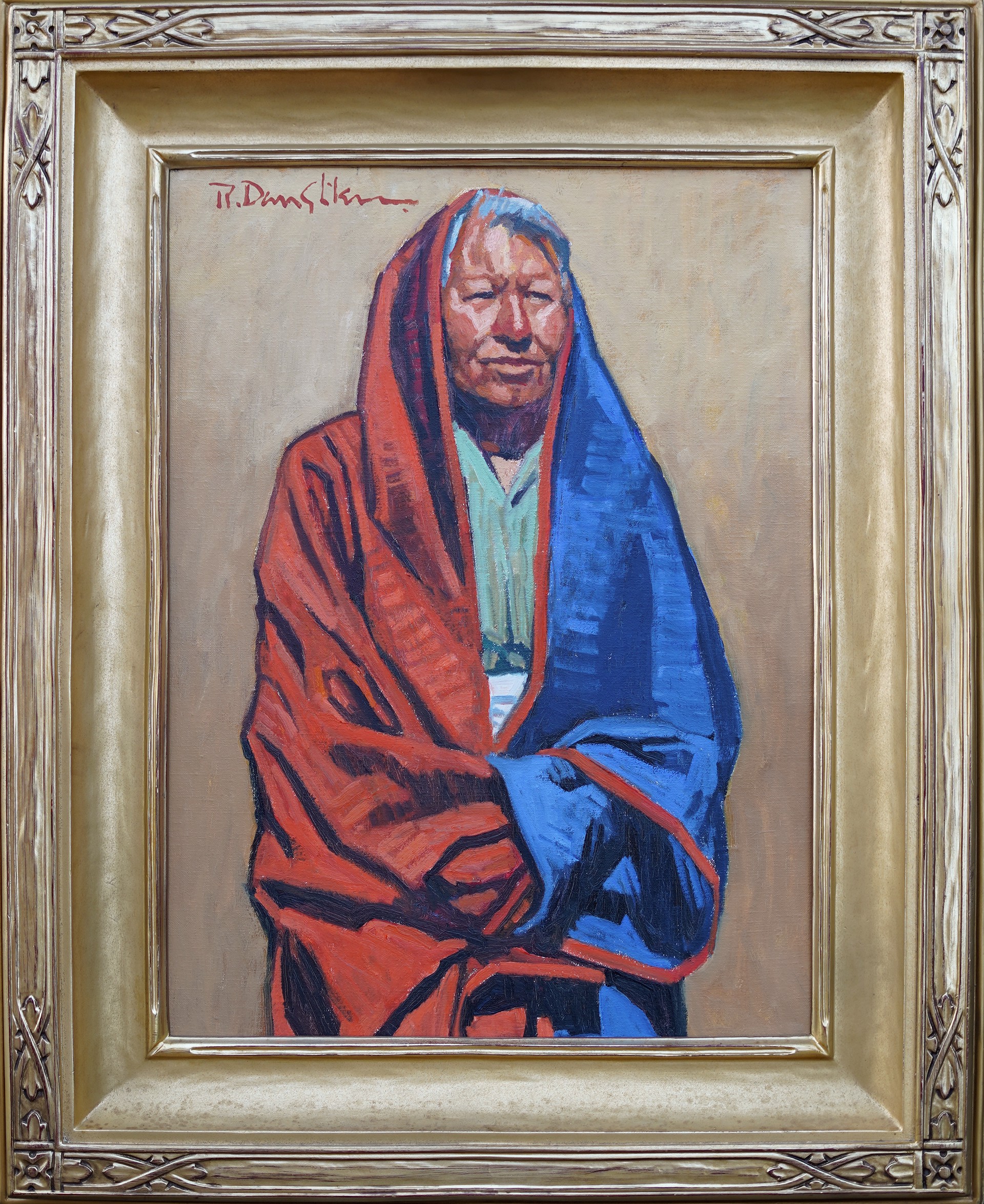 Taos Portrait by Robert Daughters (1929-2013)