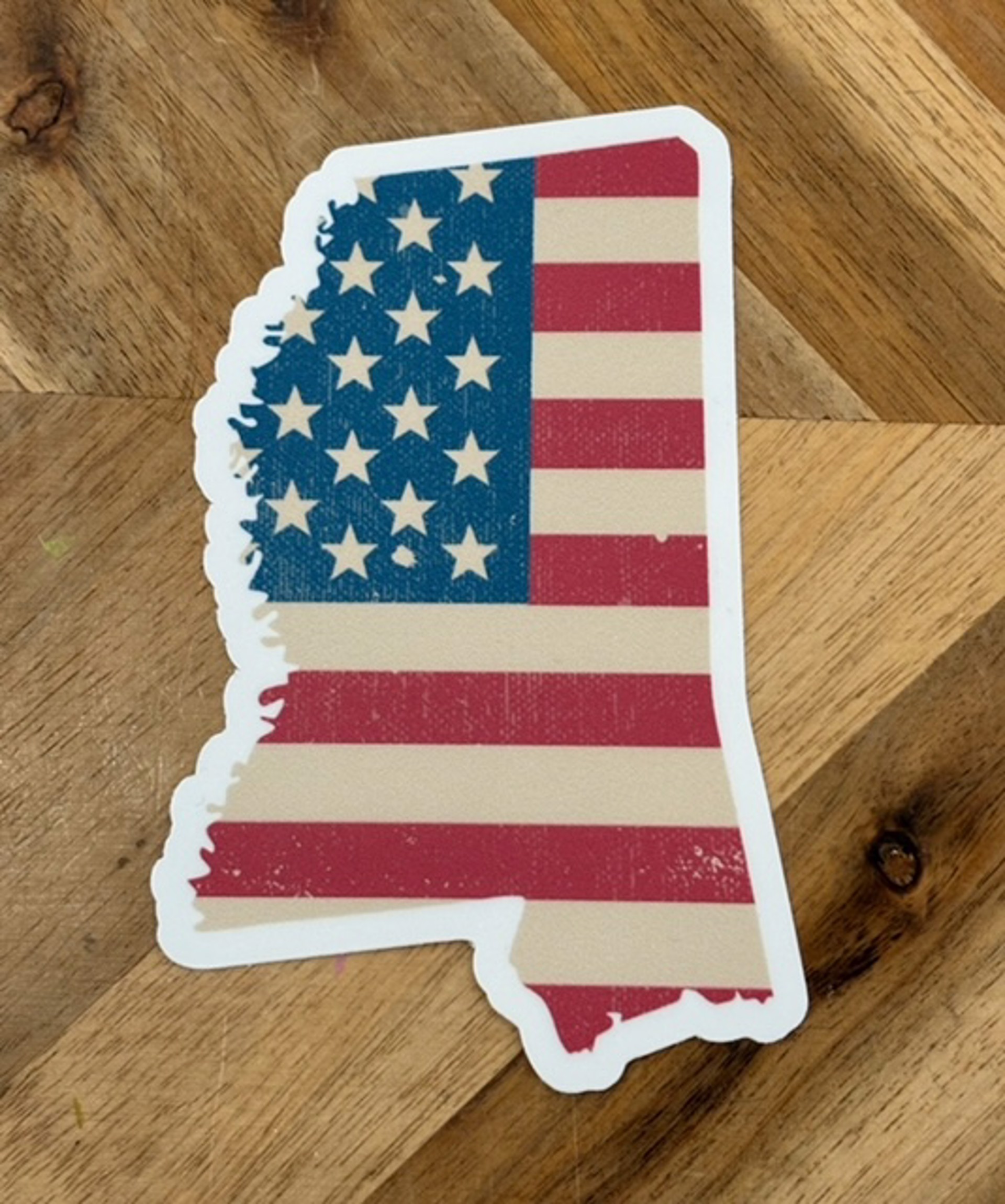 Mississippi American Flag Sticker by Pacesetter Merchandise