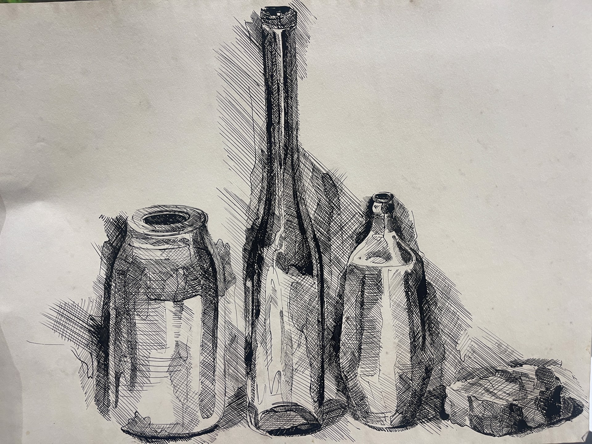 Bottles in Ink by Shirley Rabe' Masinter
