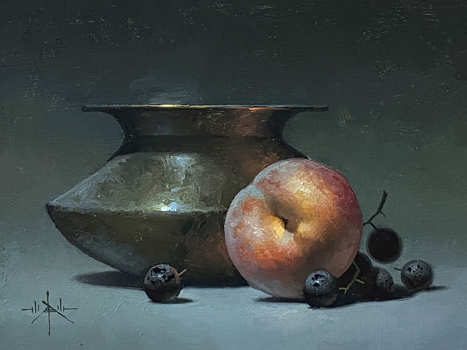 Peach and Brass by Blair Atherholt