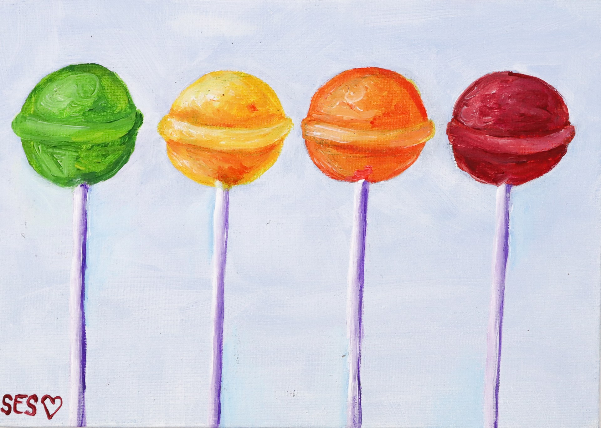 Rainbow Lollipops by Sarah Swan