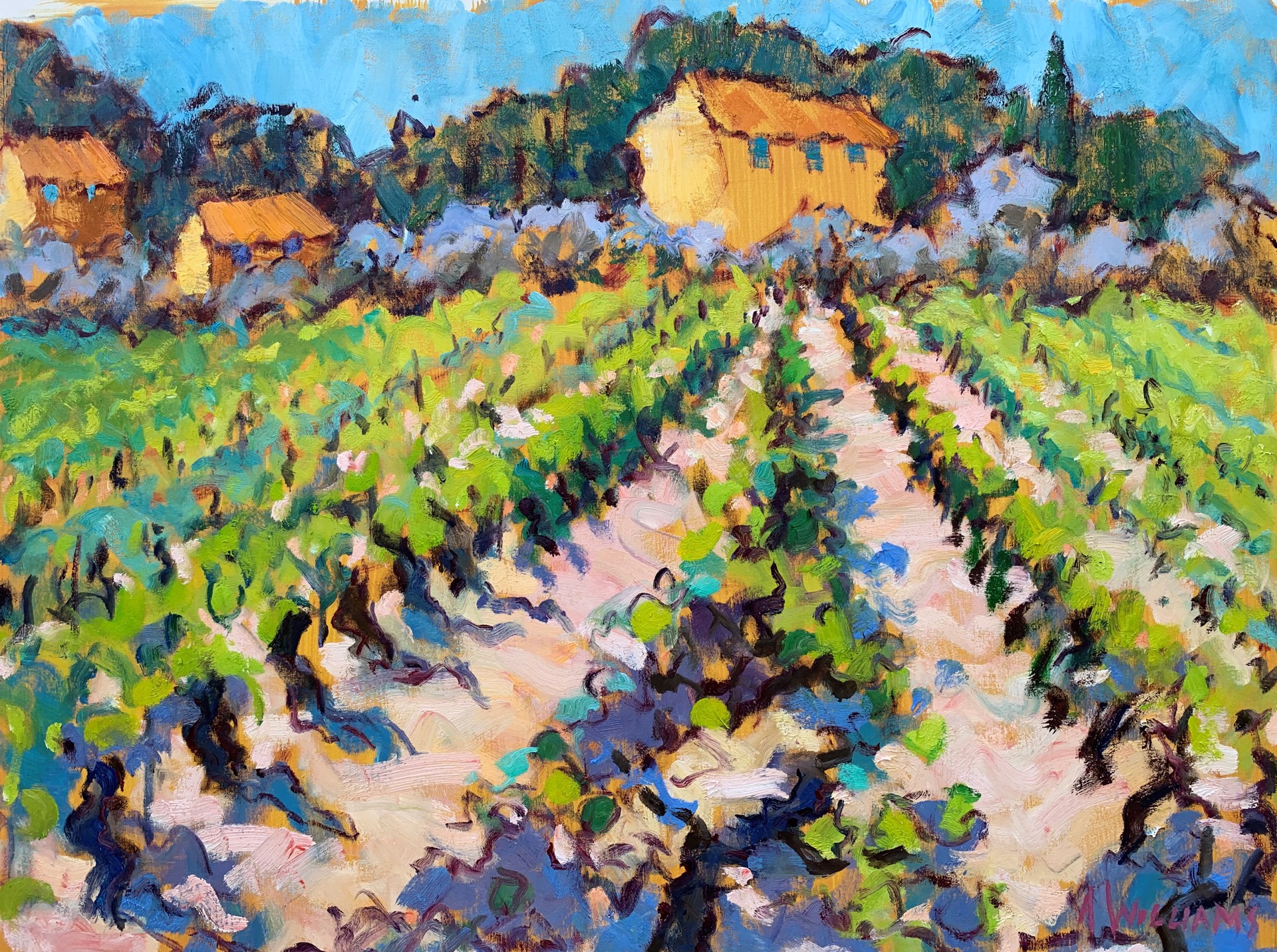 A Vineyard Near Cucuron by Alice Williams