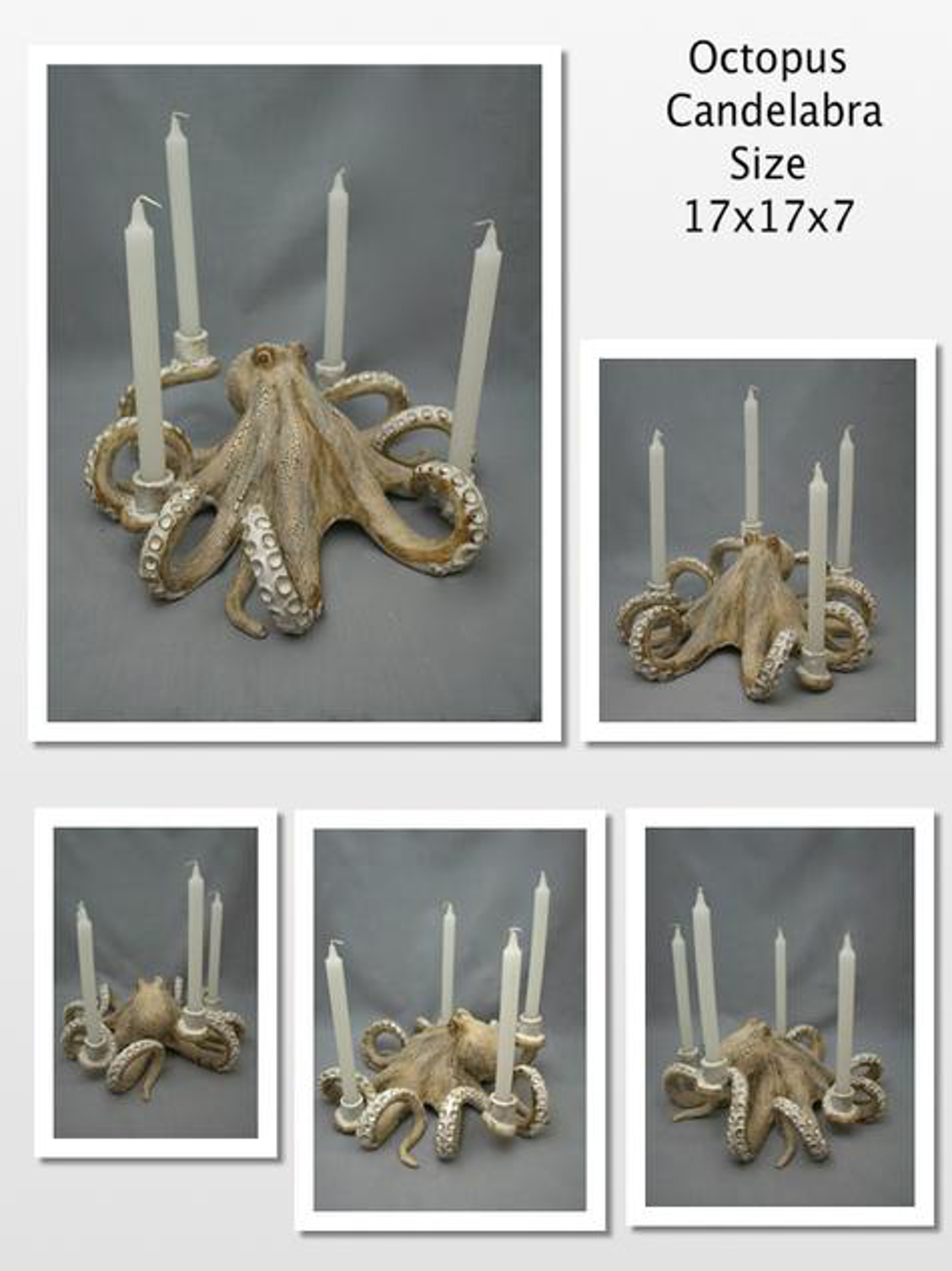 Octopus Candleabra by Shayne Greco