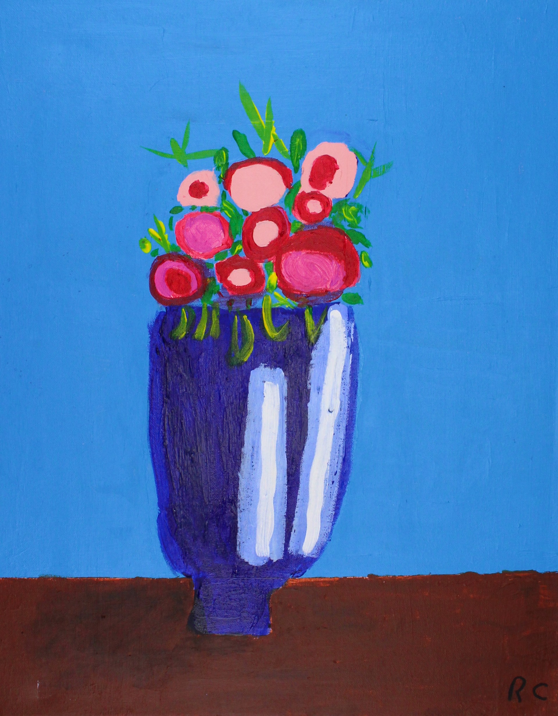 Summer Flowers in a Vase by Robert Corcoran