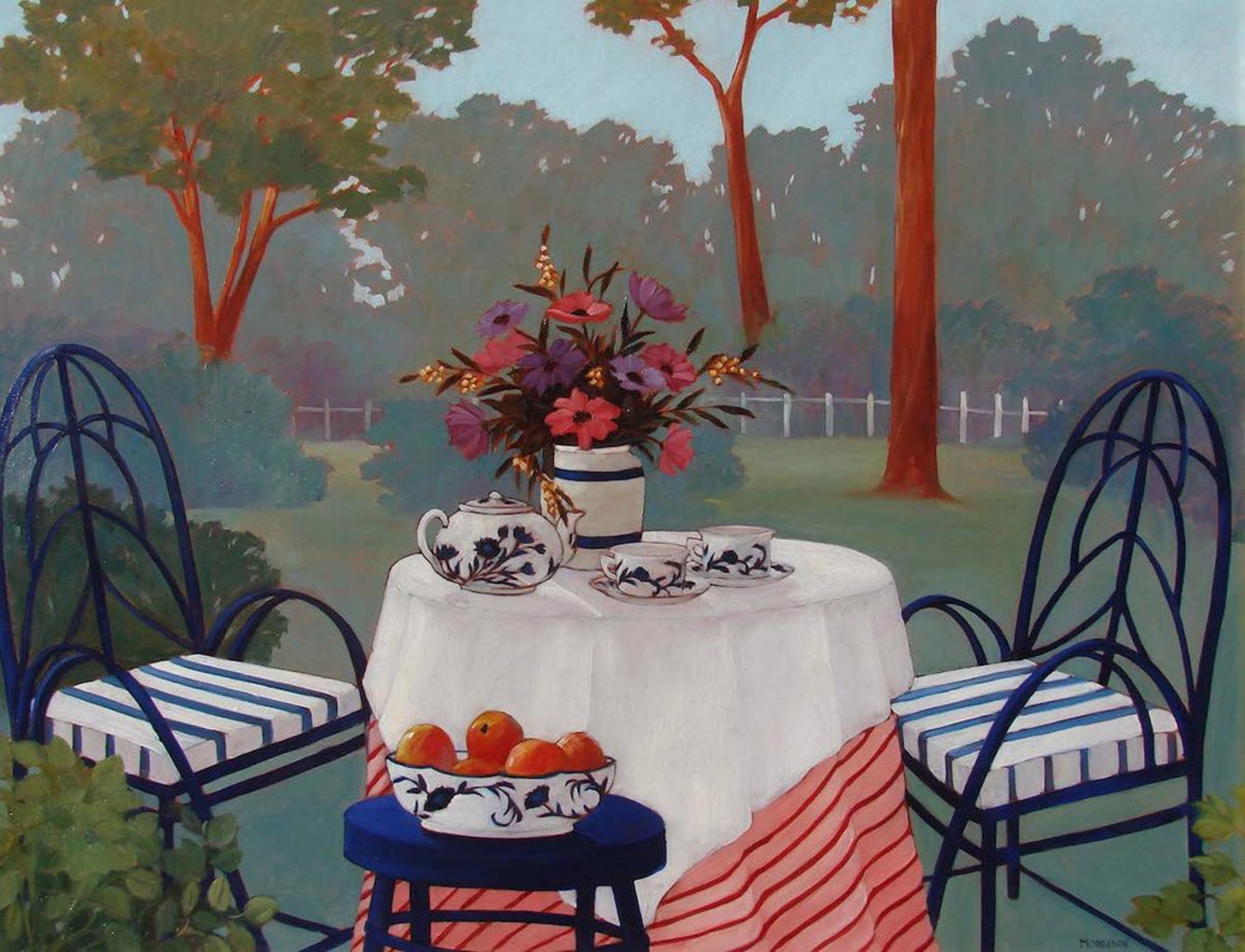 Tea in the Garden by Brenda W. Morrison