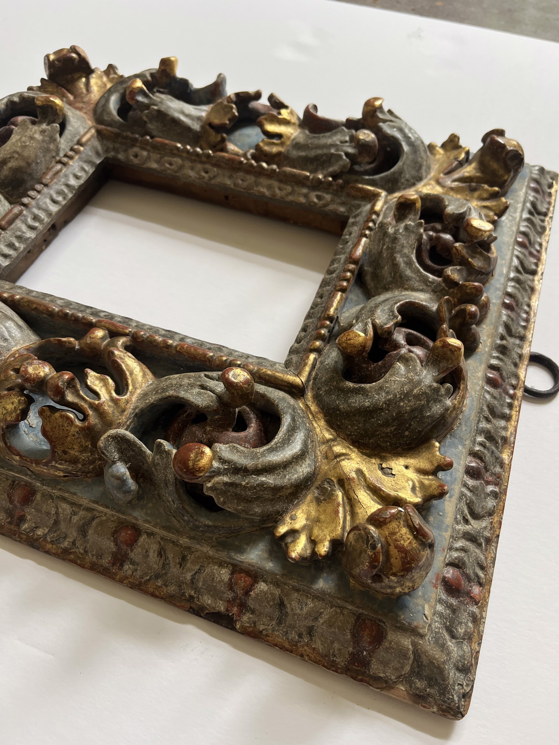 17th Century Spanish Hand Carved Frame by Antique Frame