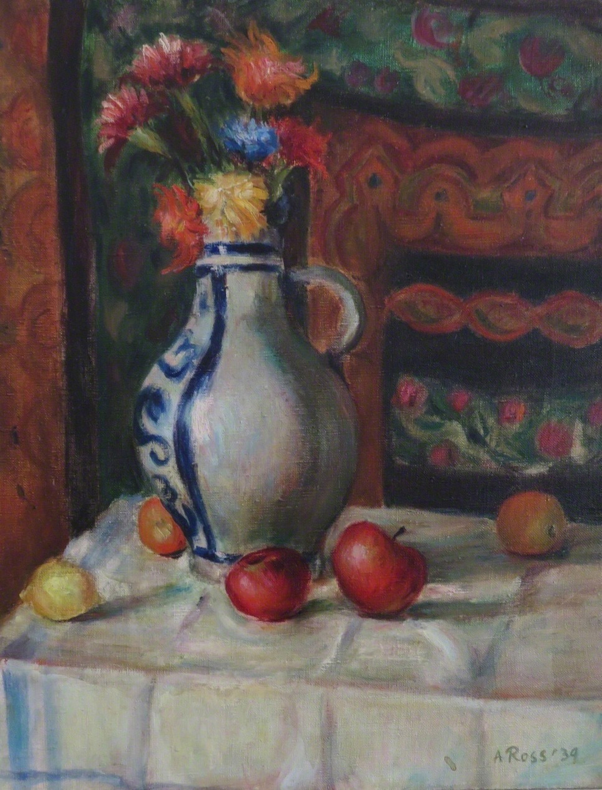 Chrysanthemums and Apples by Alvin Ross