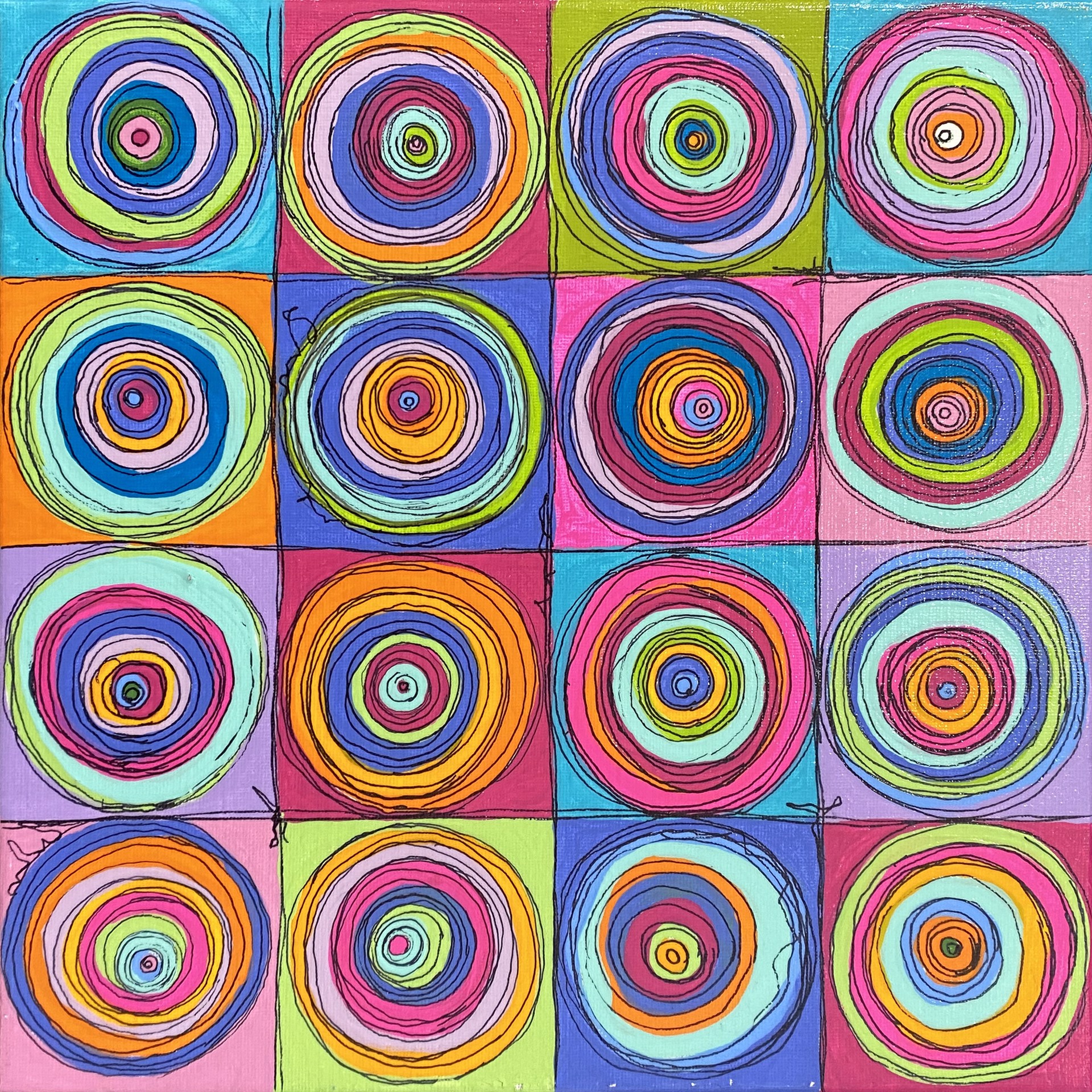 Bullseye Mosaic 2 by Lyndell Palermo