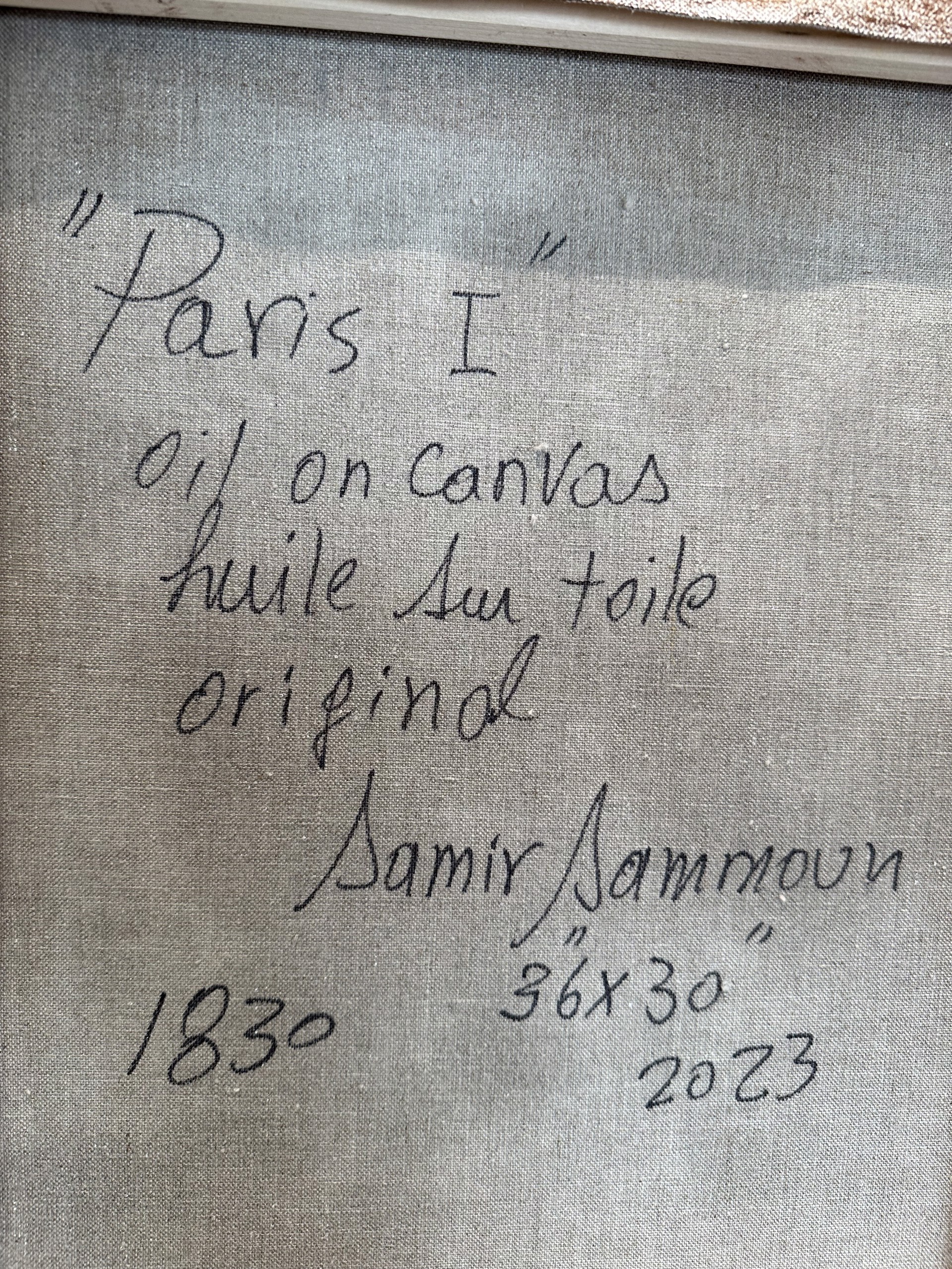 Paris I, 36x30 by Samir Sammoun
