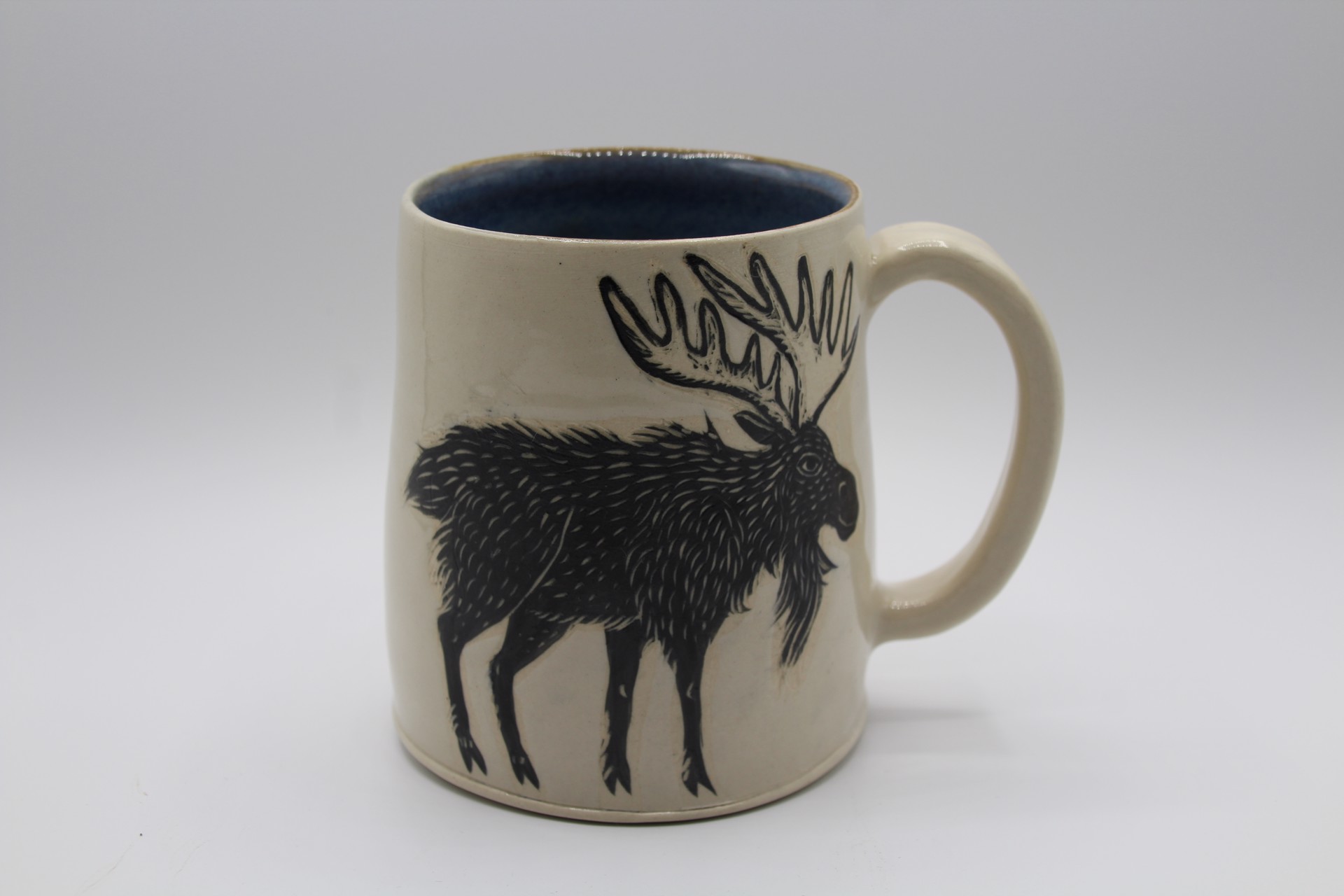 Moose Mug with Handle by Christine Sutton