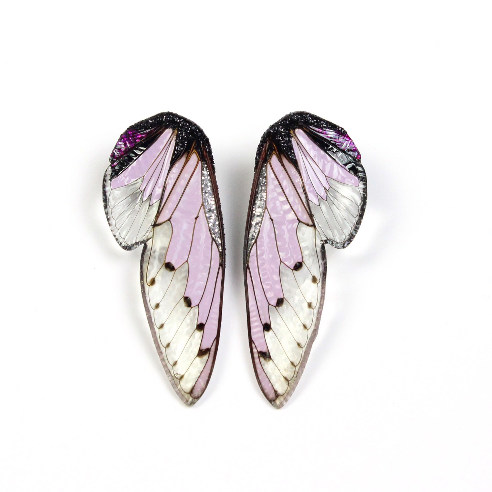 Lilac Wing Earrings by Märta Mattsson