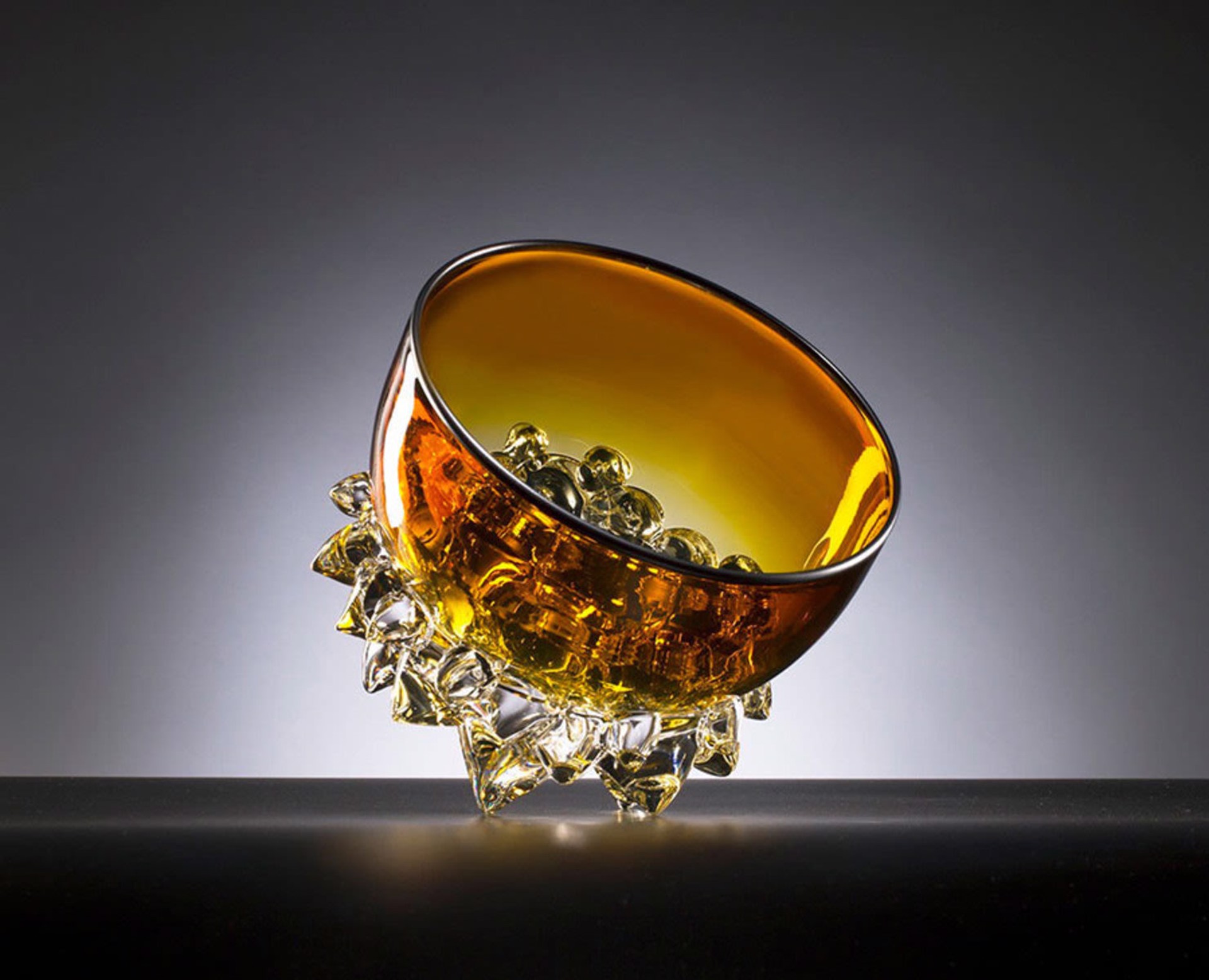 Thorn Vessel Gold Topaz 9" by Andrew Madvin