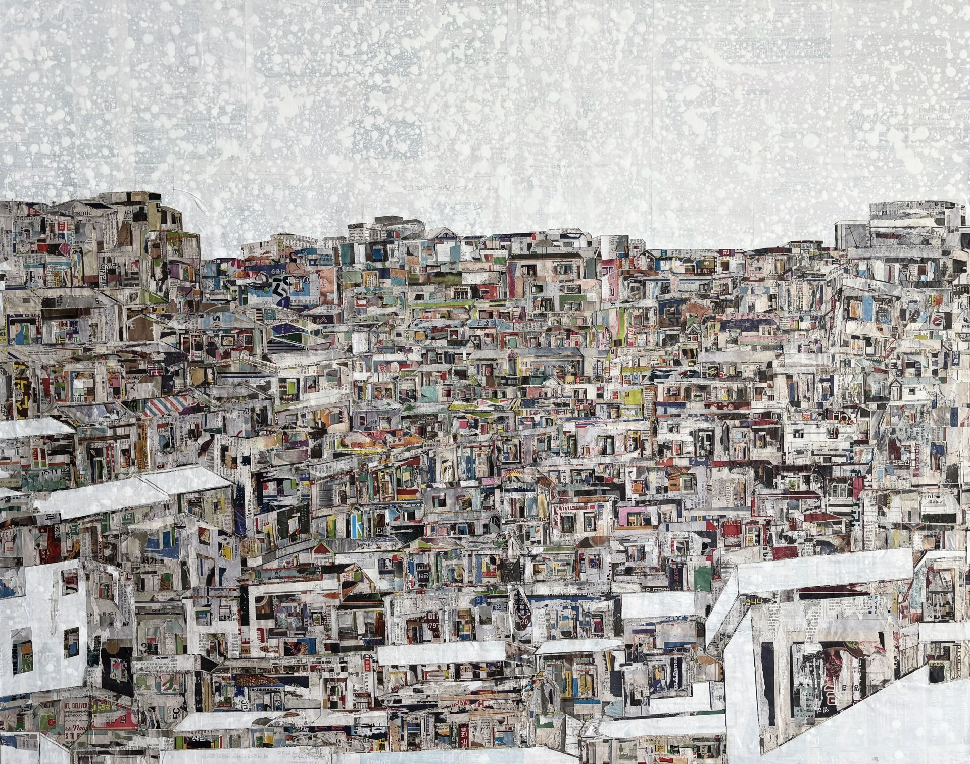 Busan Village in Snow by Yeji Moon