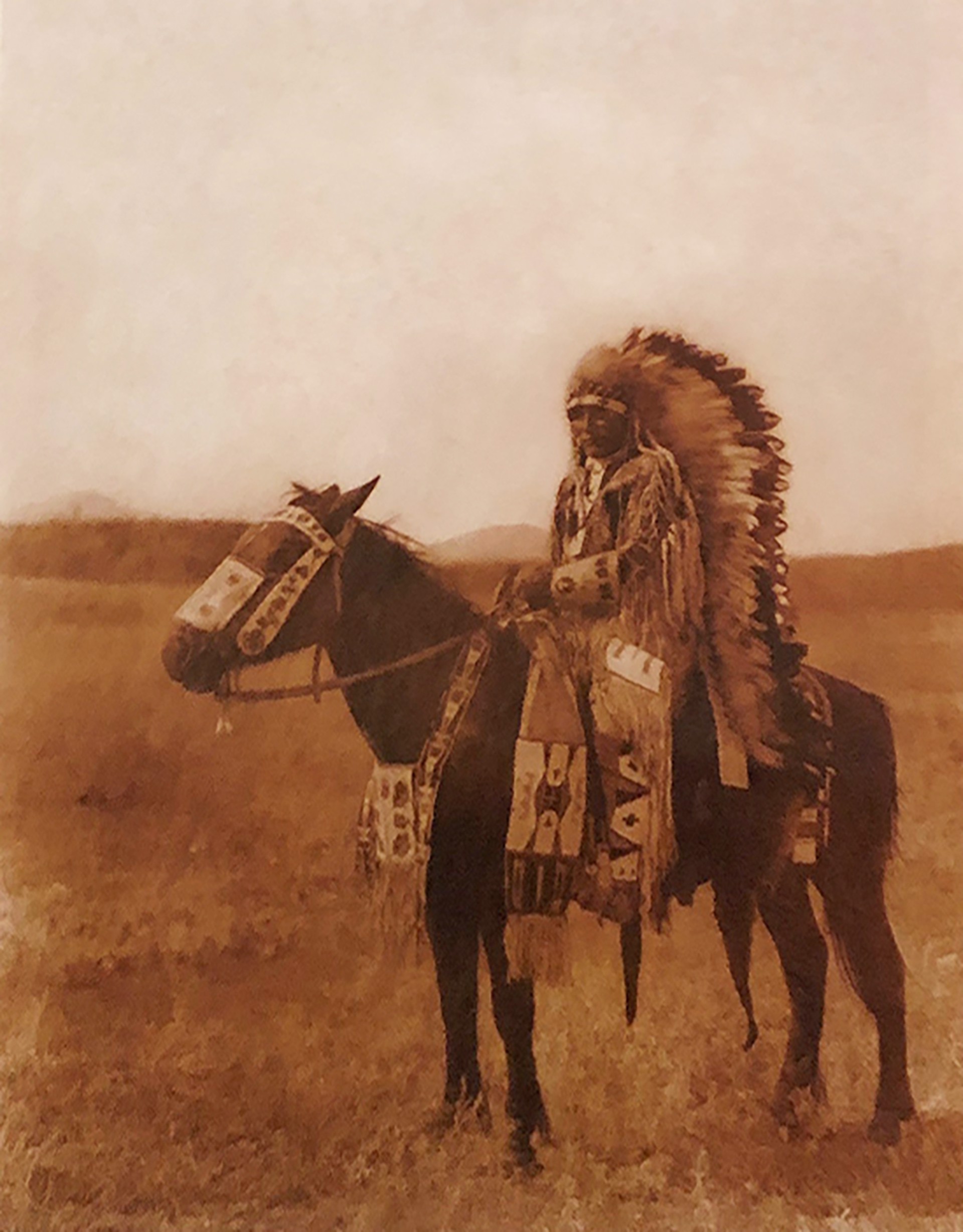 Chief Hector-Assinboin, 1928 by Edward S Curtis