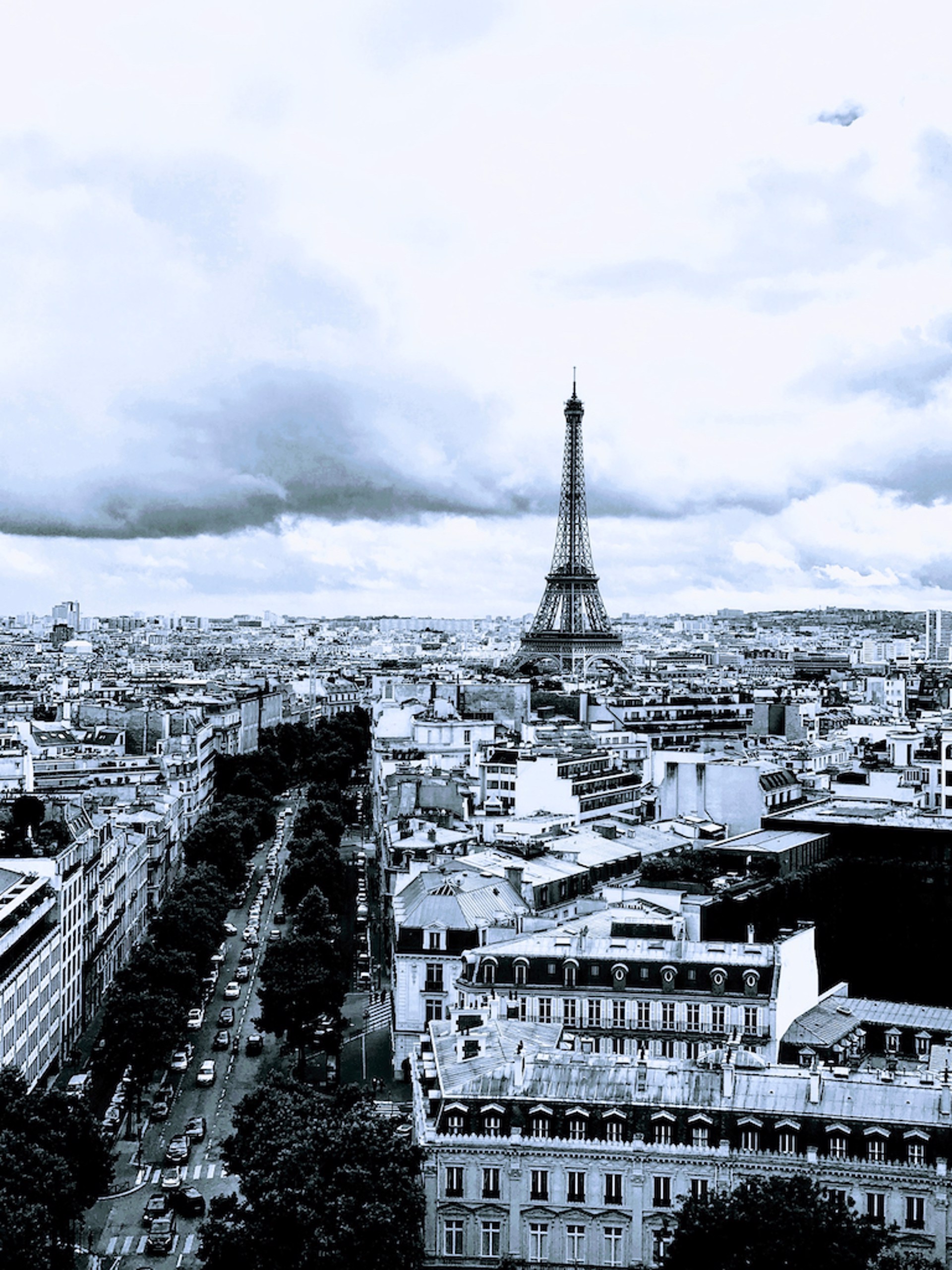 Paris (from Arc de Triomphe) by Fred Bettin