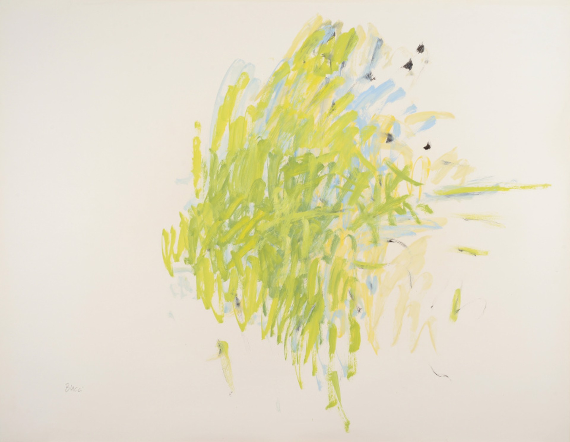 Untitled (Green, Blue, Black, 1960-65) by Andrew Bucci