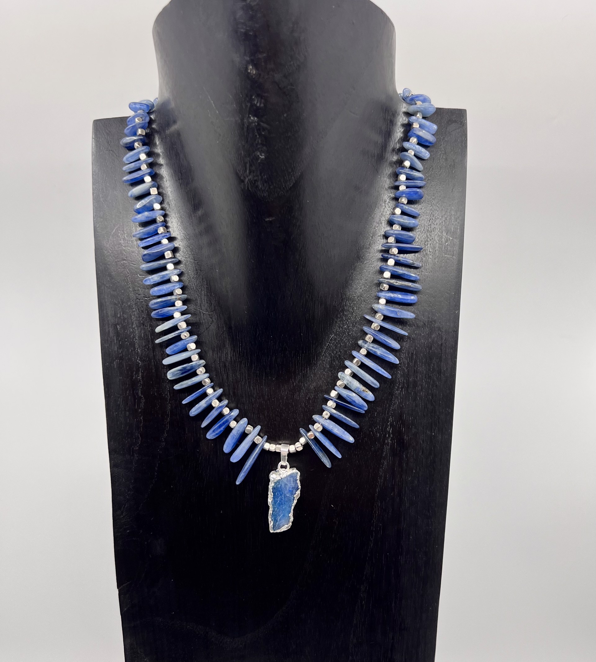 9126 Lapis & Ethiopian Silver by Gina Caruso