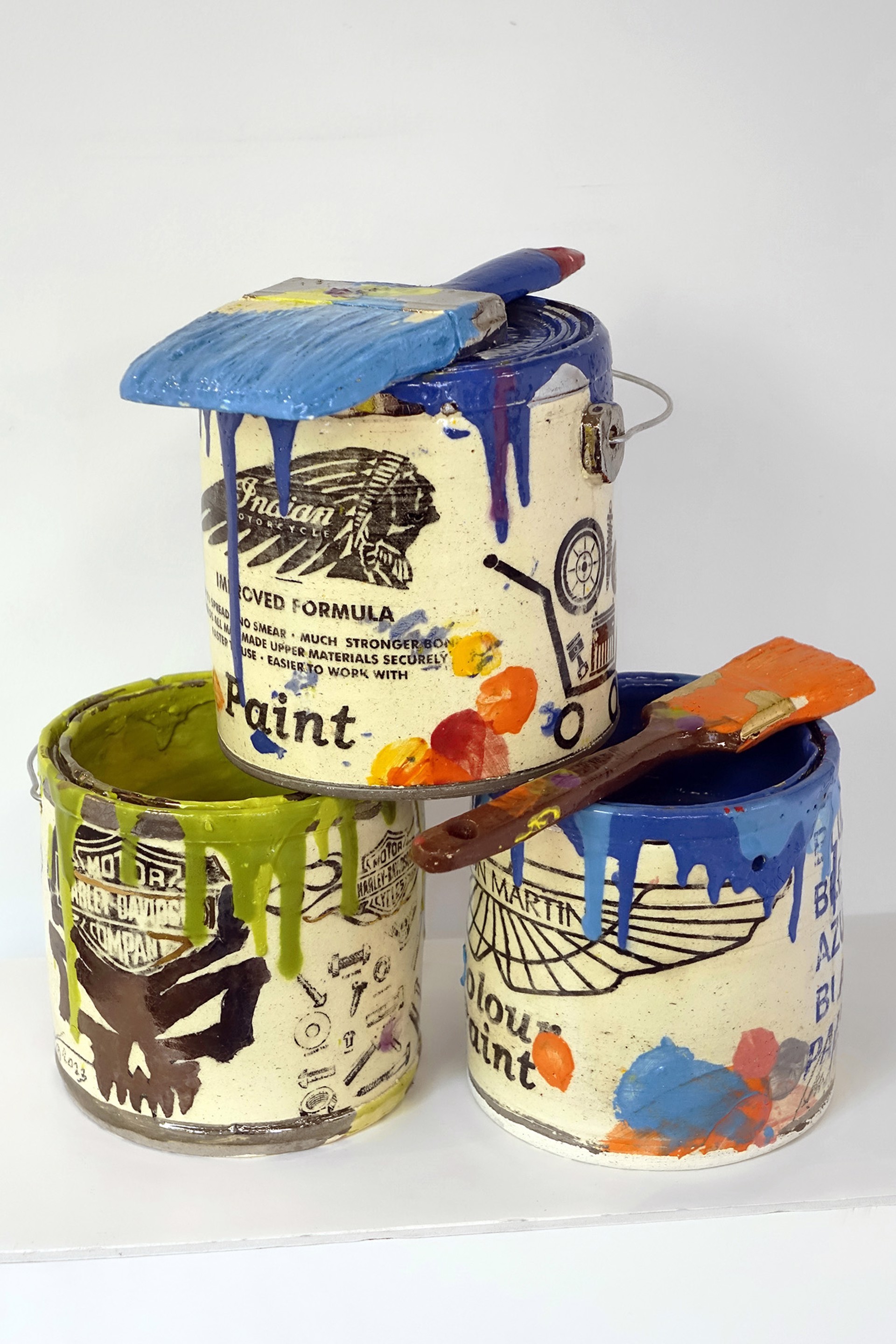 Buckets and Paint Brush Assembly by Ray Gross