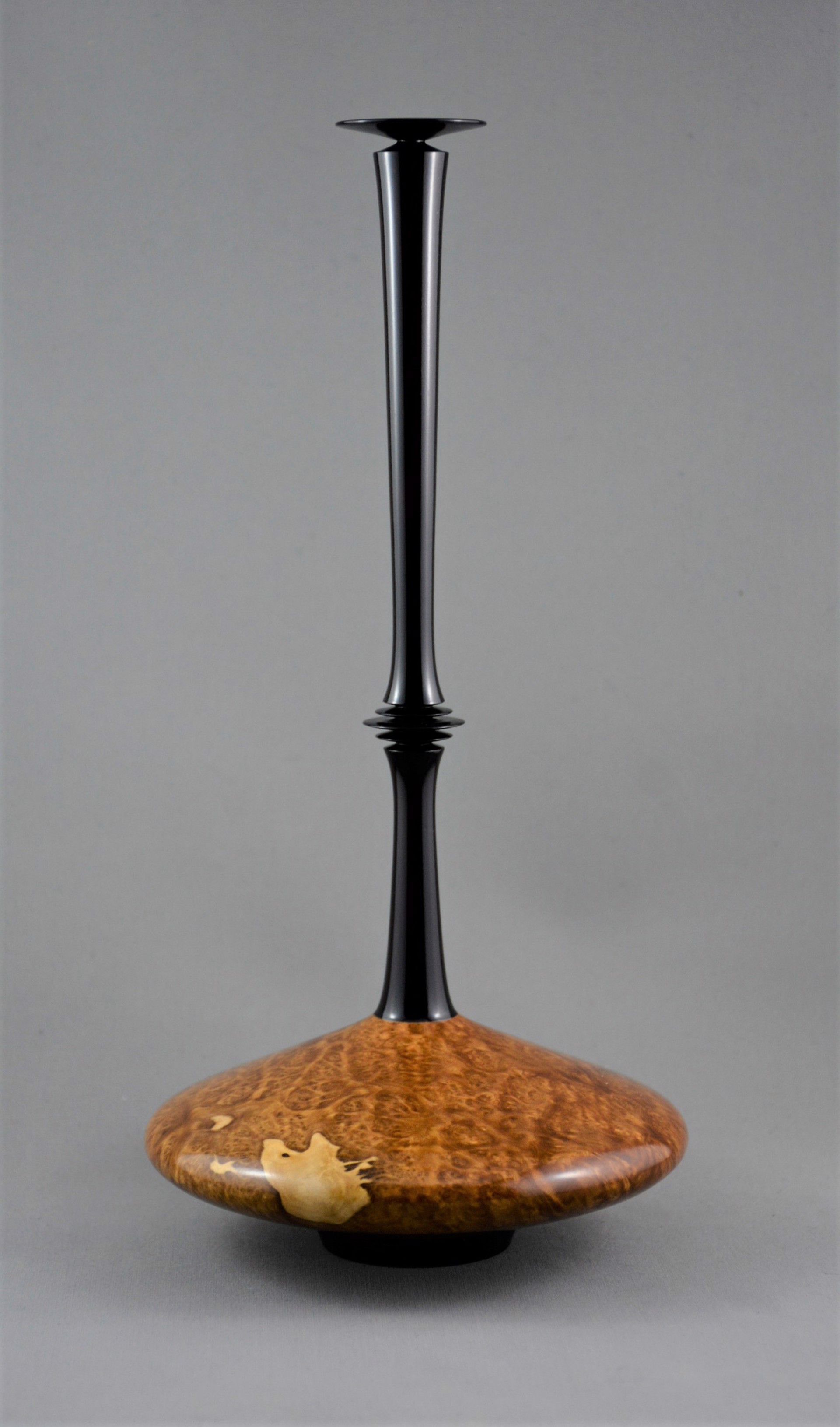 Blackwood and Brown Mallee Vase by Paul Gray Diamond