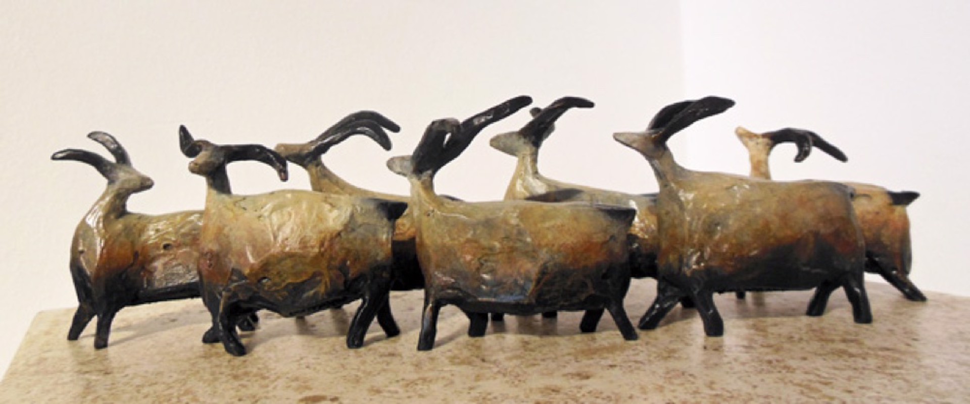 Beige Roaming Herd - Individually by Jill Shwaiko
