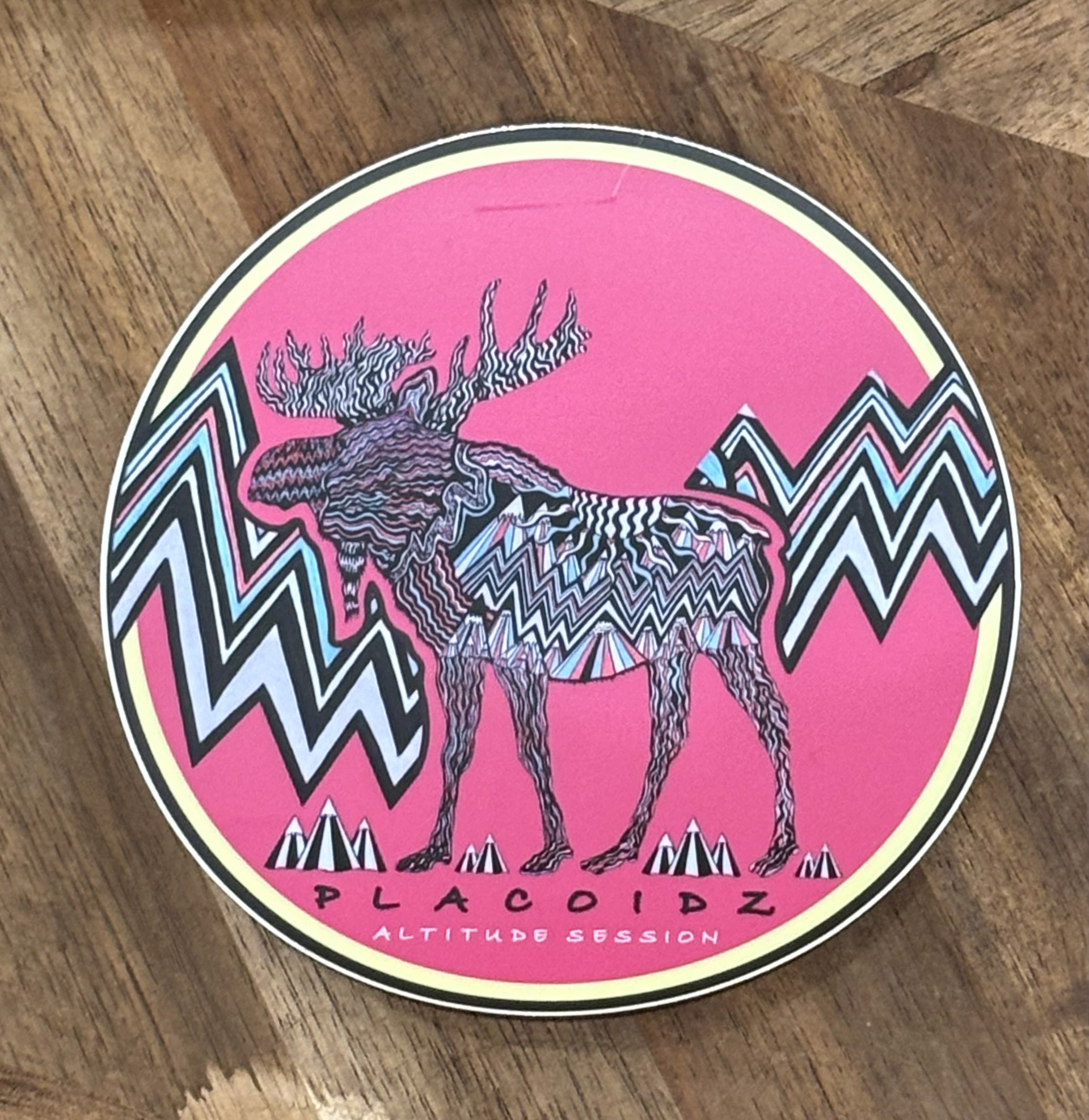 Moose Sticker by Brad Gilbert