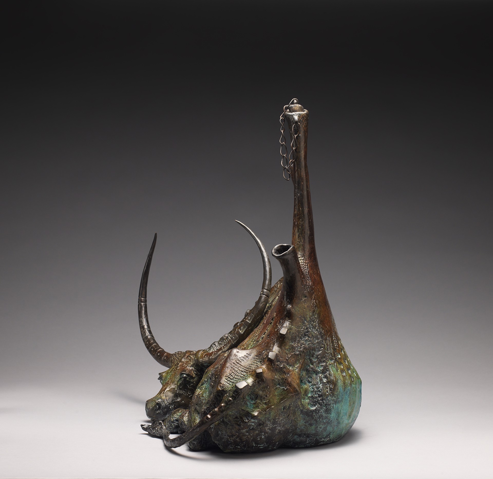 Cow Vessel by David Crawford Bronze Coast Gallery