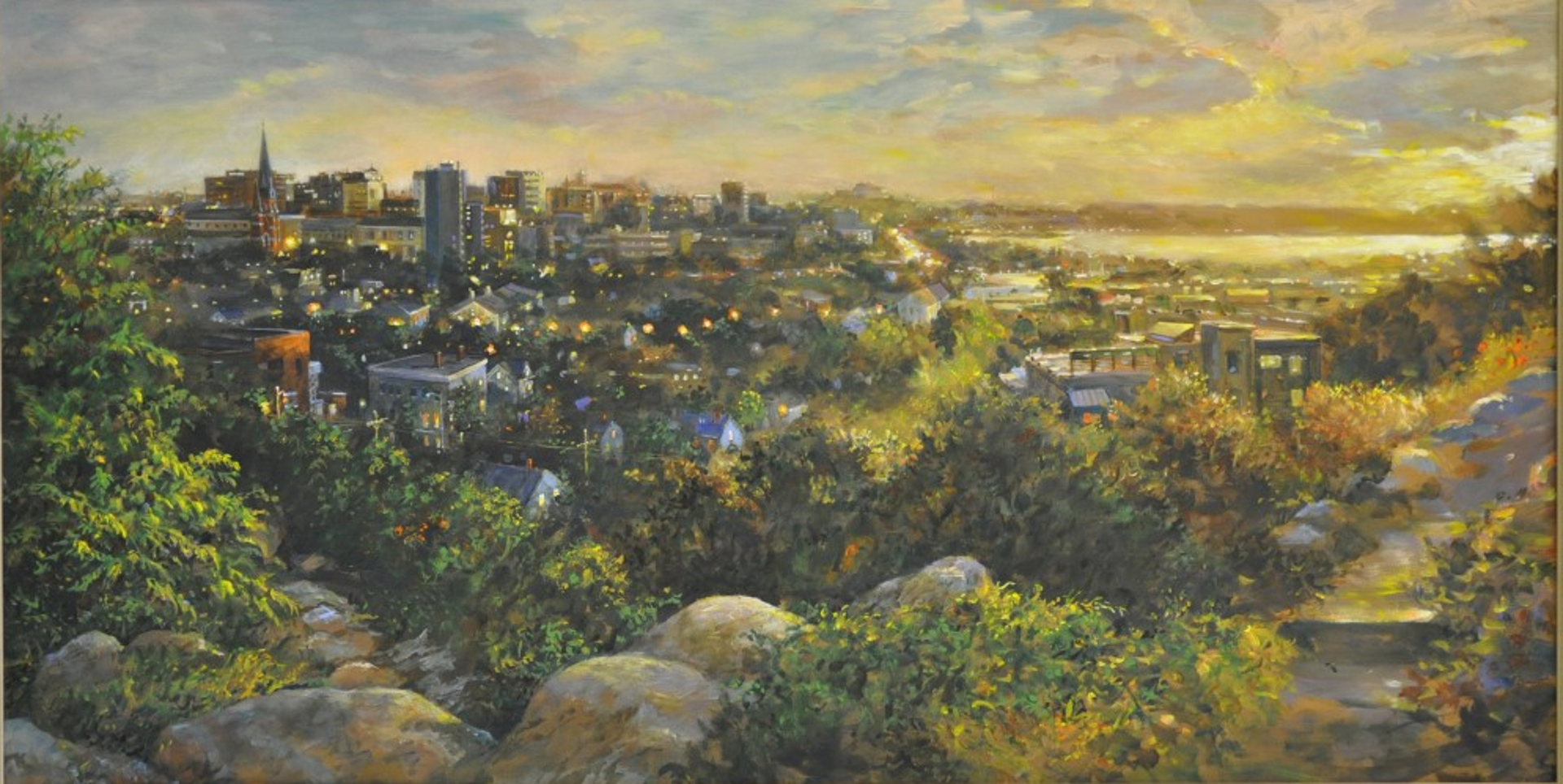 View of Portland at Dusk by John "Jack" Gable