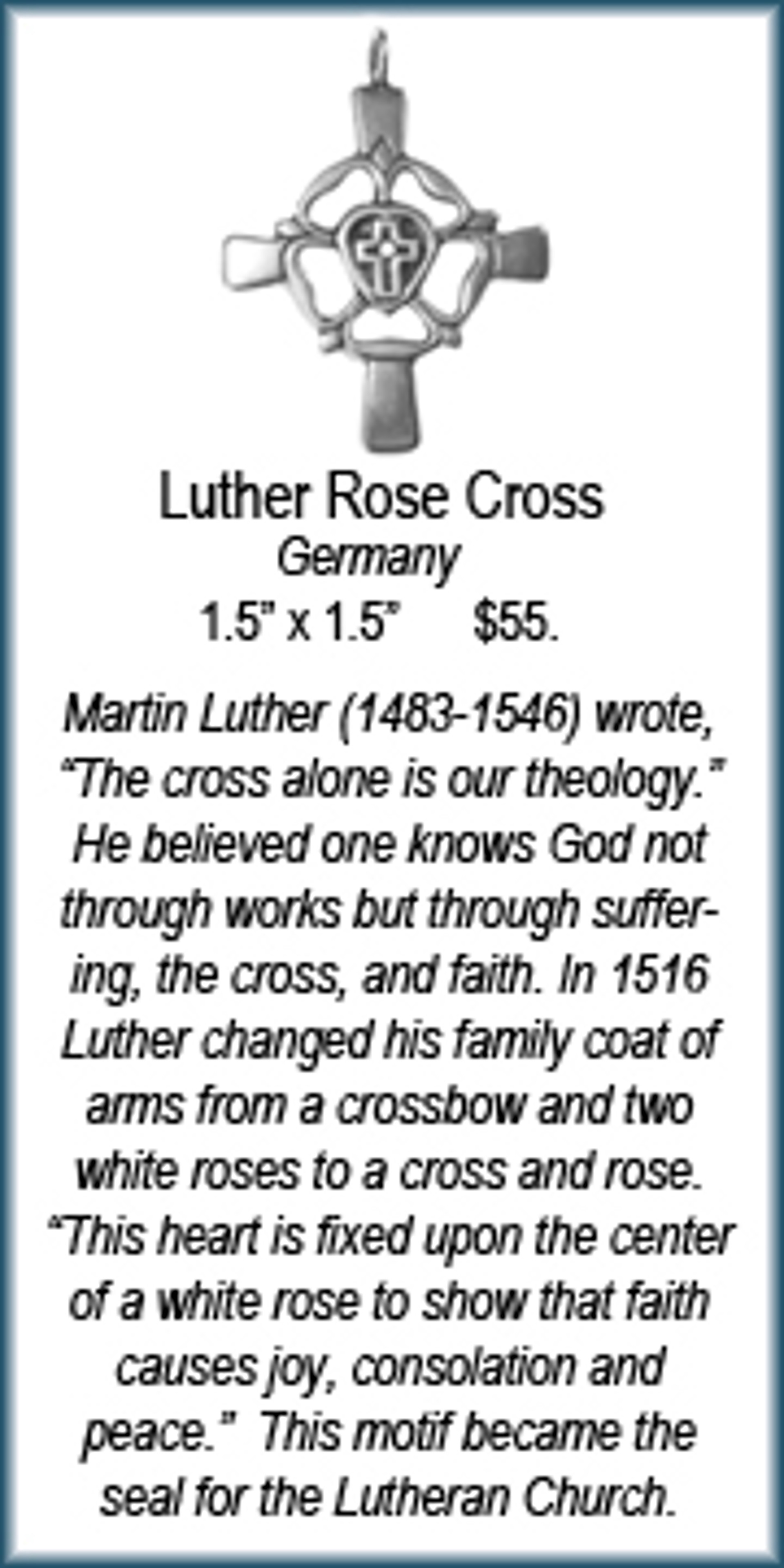Cross - Luther Rose by Deanne McKeown