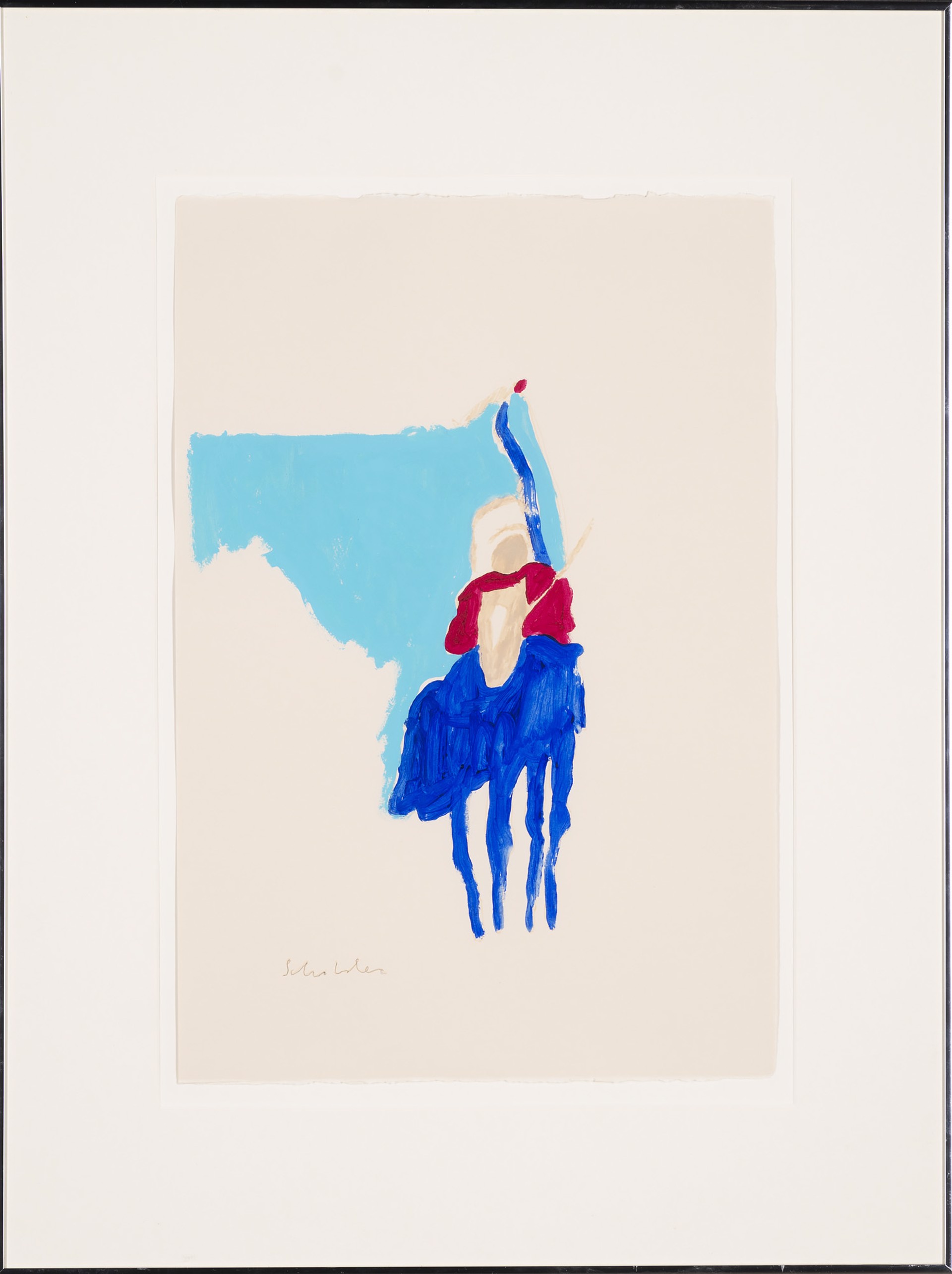 Indian with Staff by Fritz Scholder