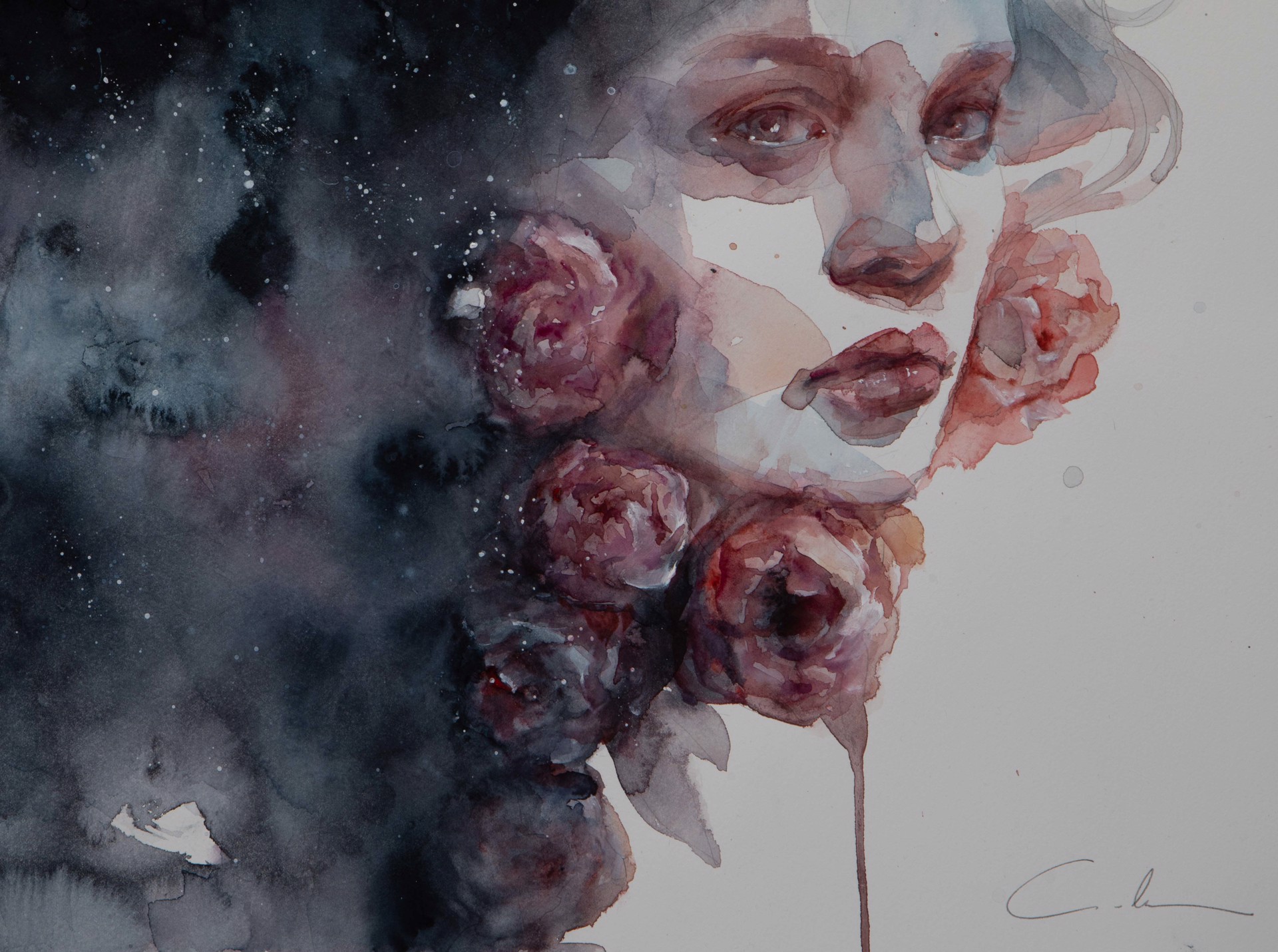 Space Peonies by Agnes Cecile