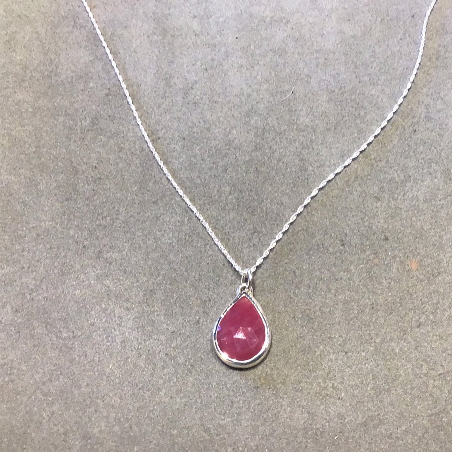 Sapphire necklace- pink by Sara Thompson