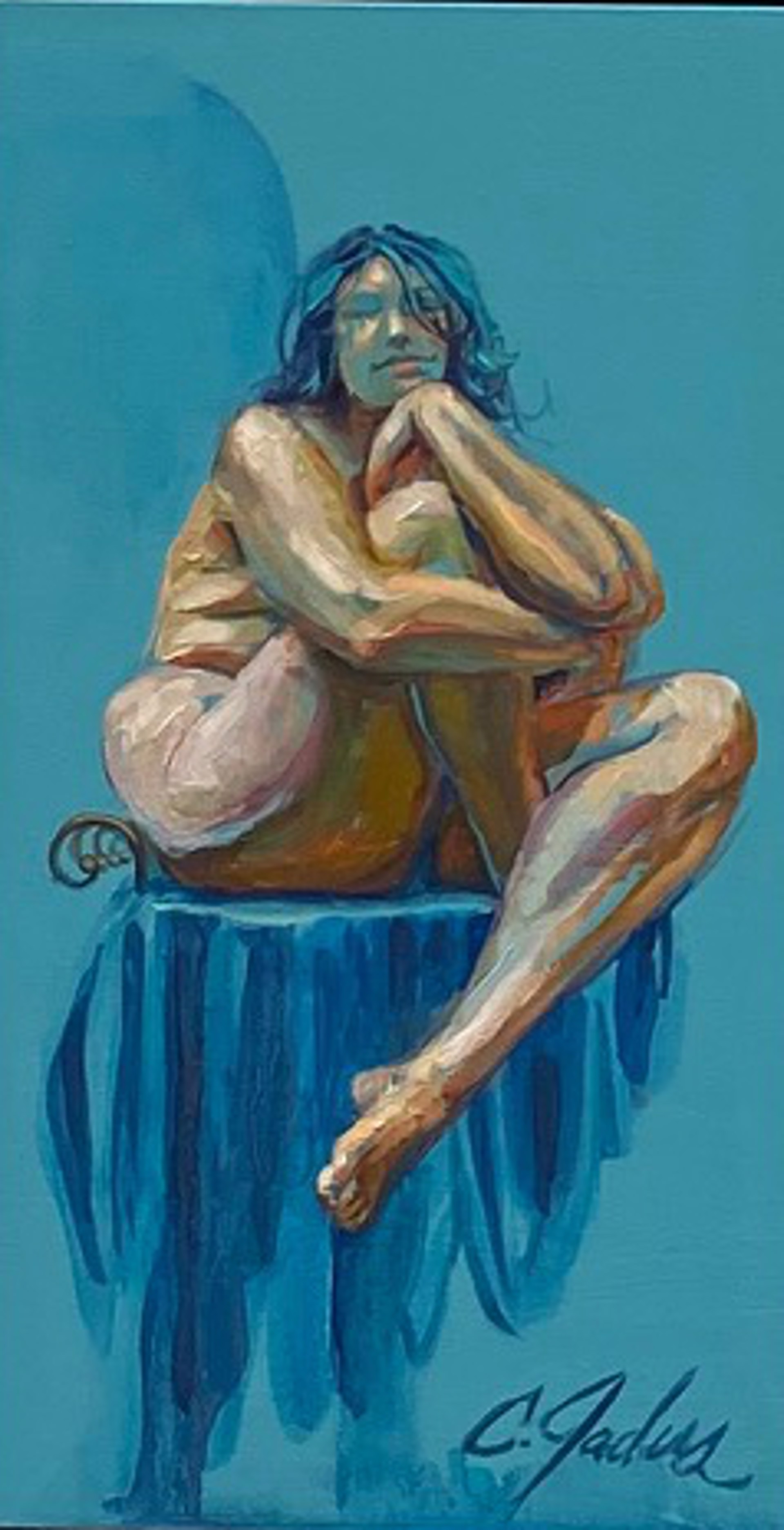 Blue Nude 6 by Carrie Jadus