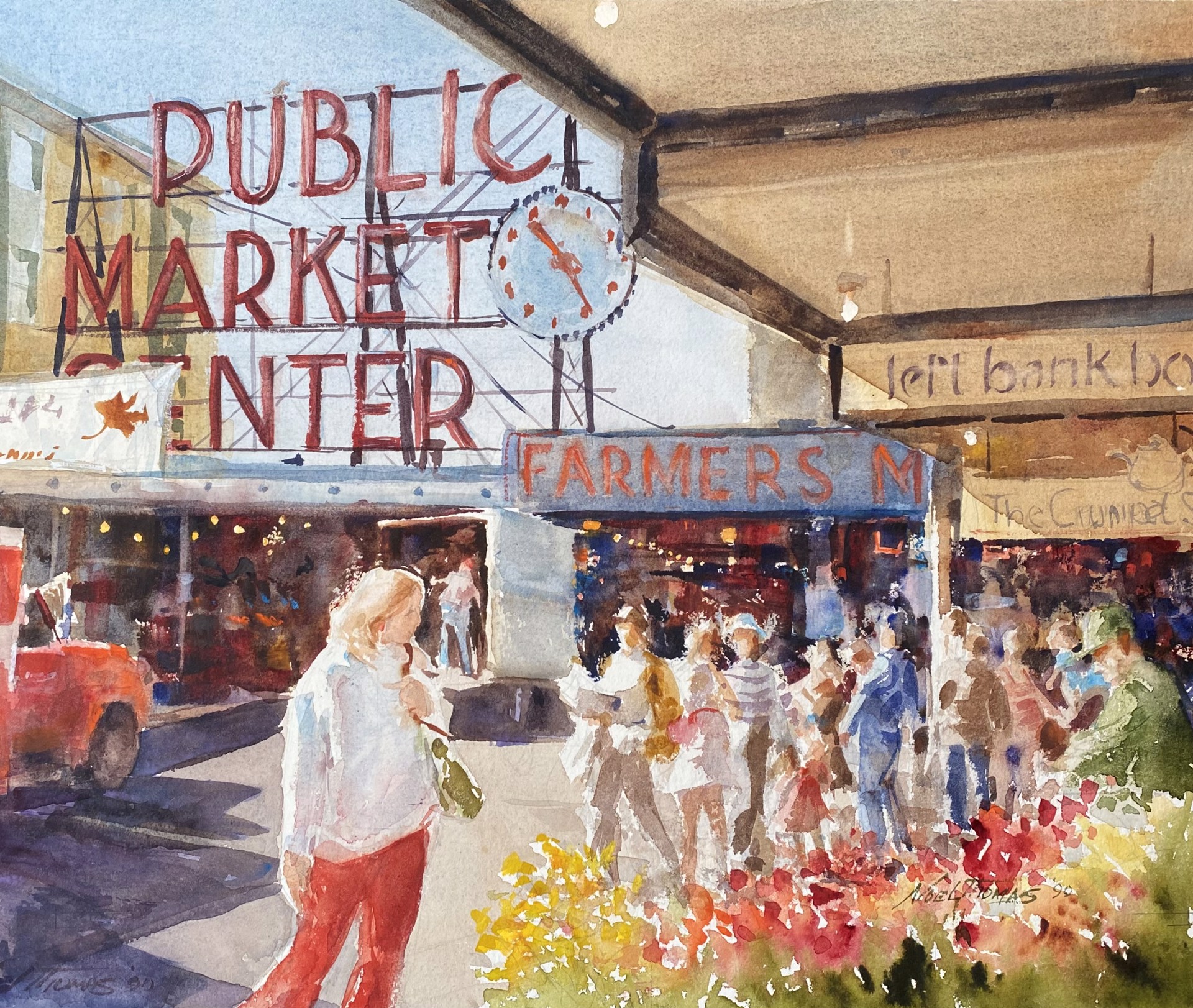 Pike Street Market, 1990 by Noel Thomas