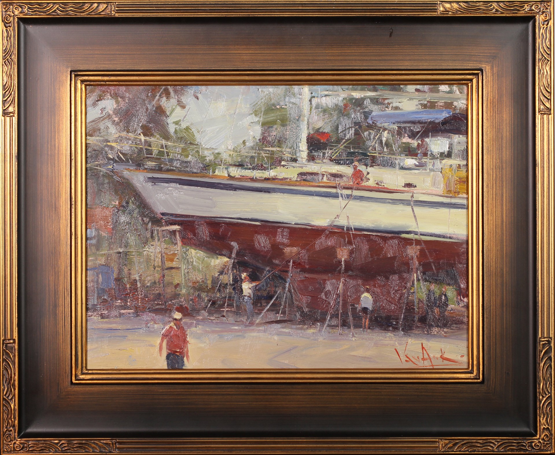 Boatyard by George Van Hook