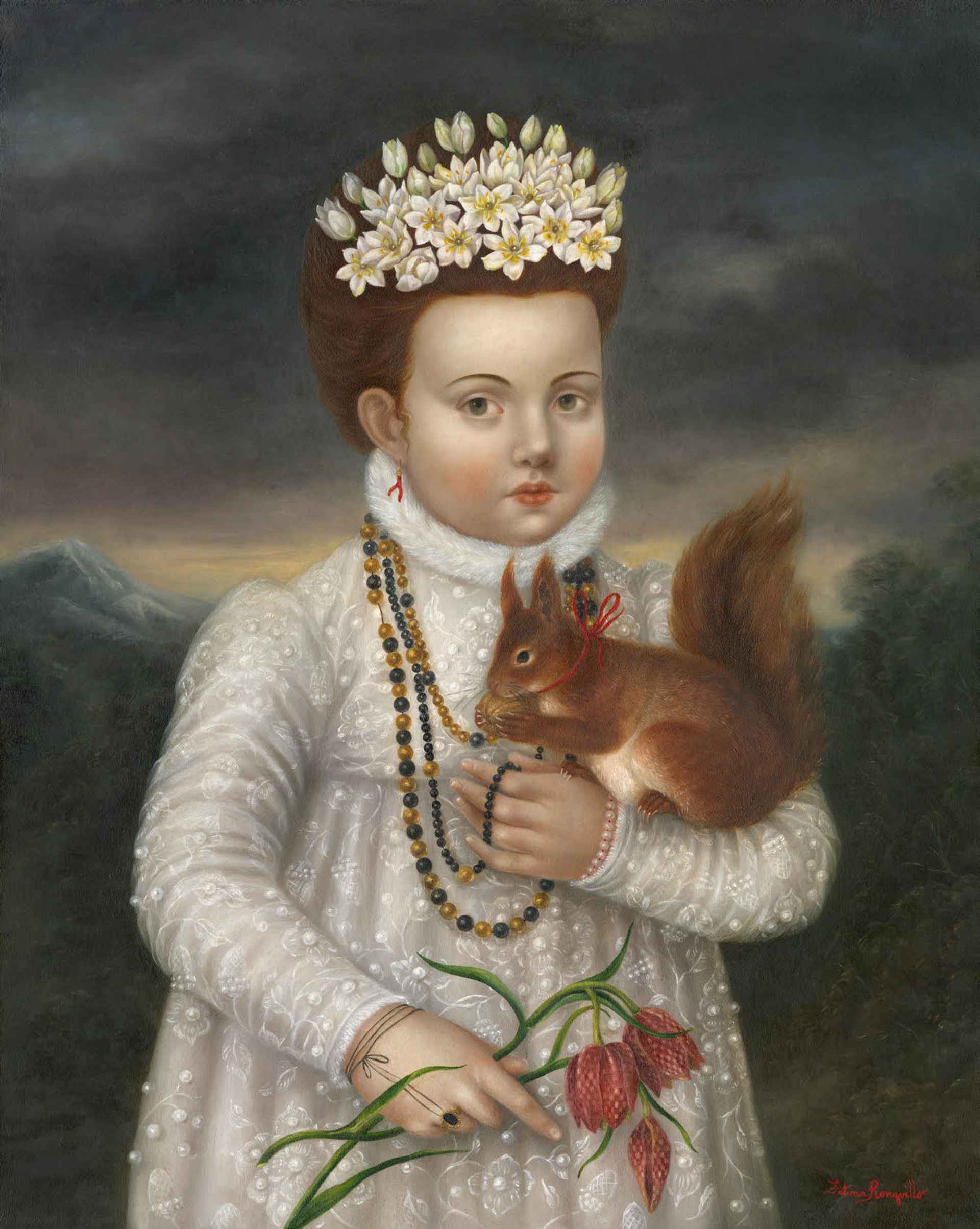 Flora with Red Squirrel by Fatima Ronquillo