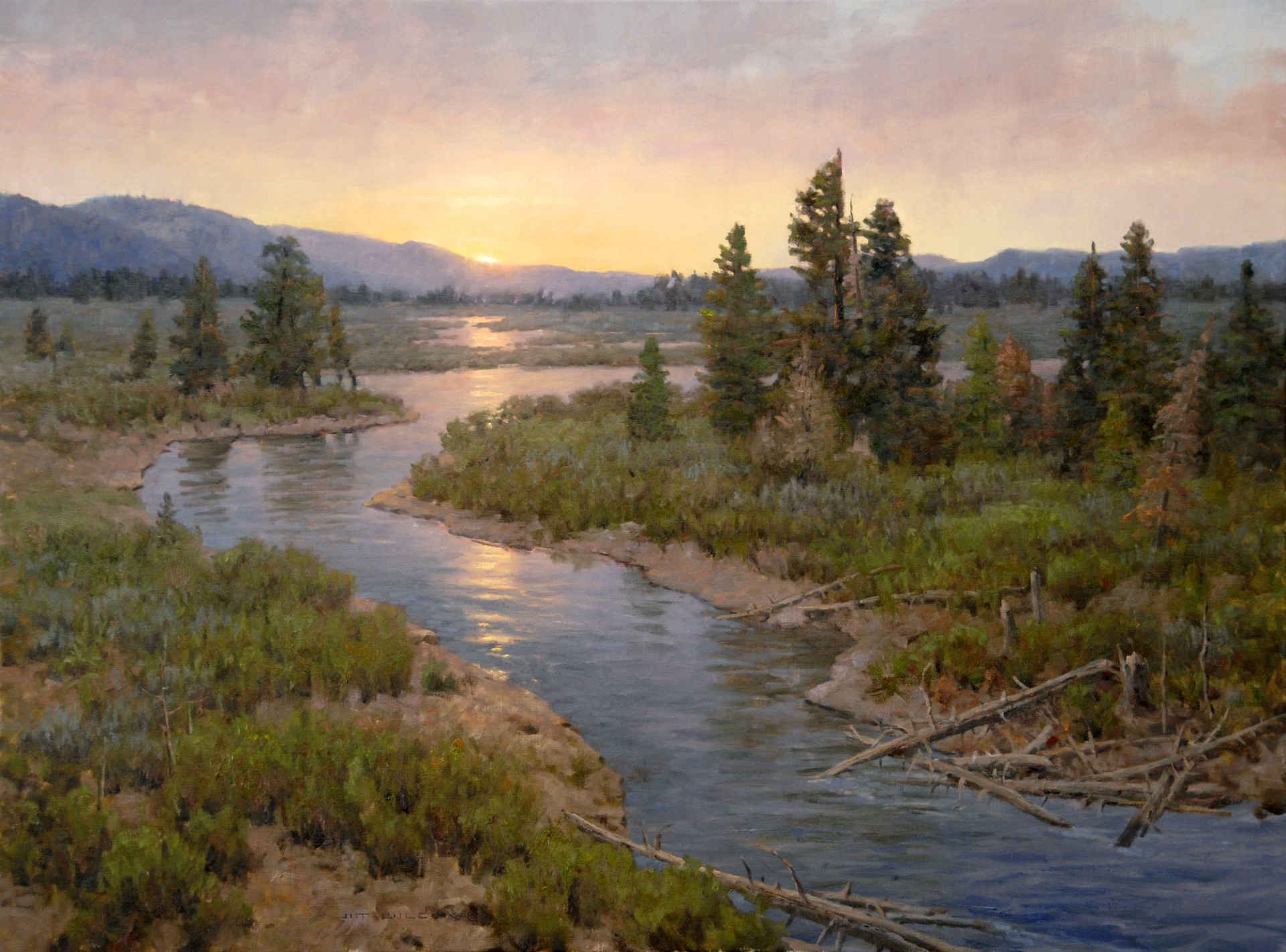 Reflections of Dawn by Jim Wilcox Giclees