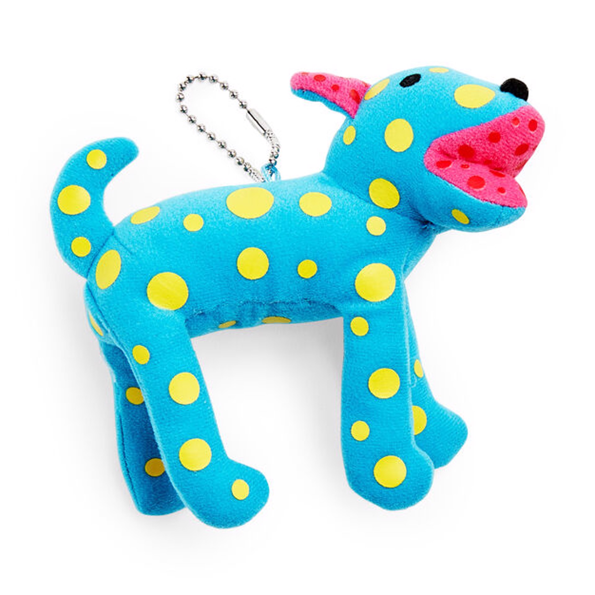 Plush Dog Charm (blue) by Yayoi Kusama