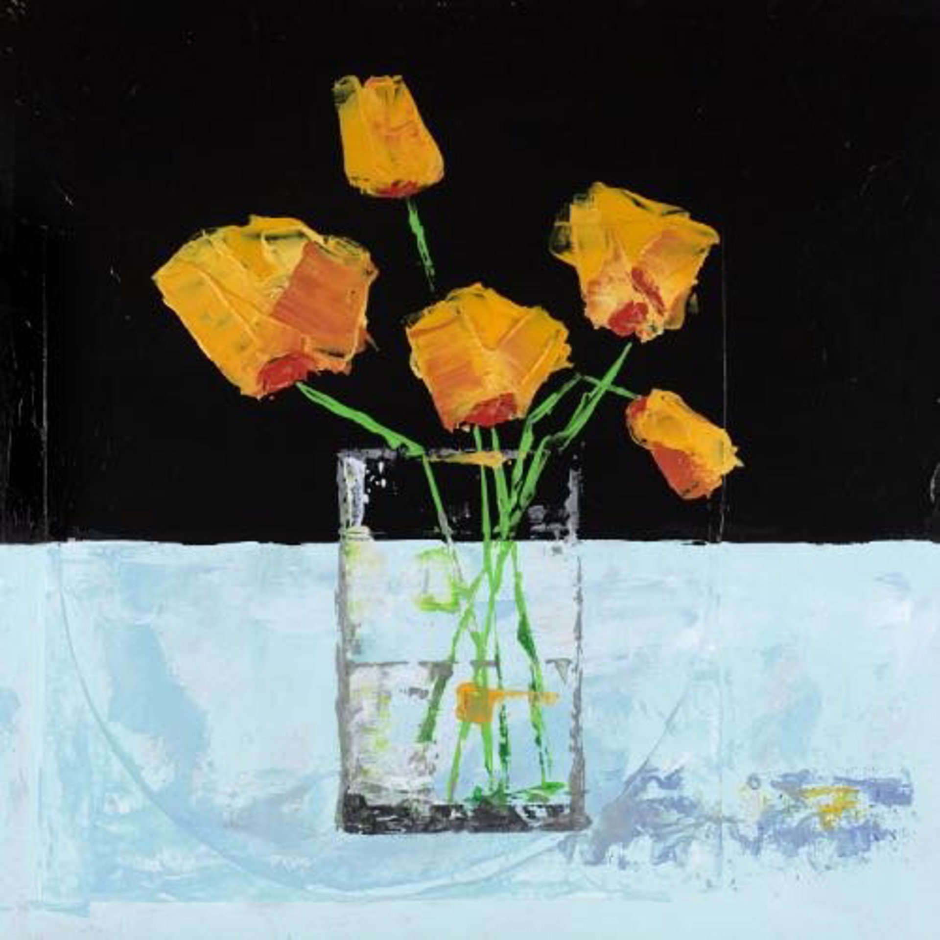 Orange Poppies by Nancy Chambers