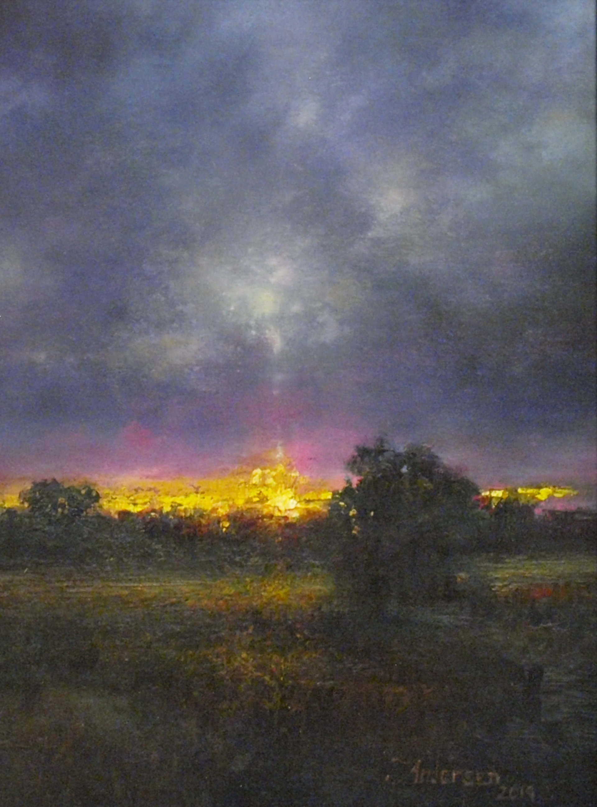 Fields at Sunset by John Andersen