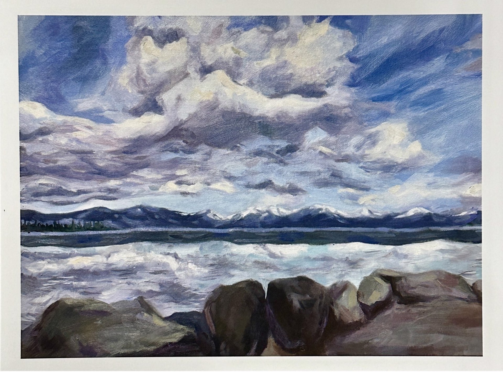"Clouds Over Yellowstone" Greeting Card by Archana Gurudu