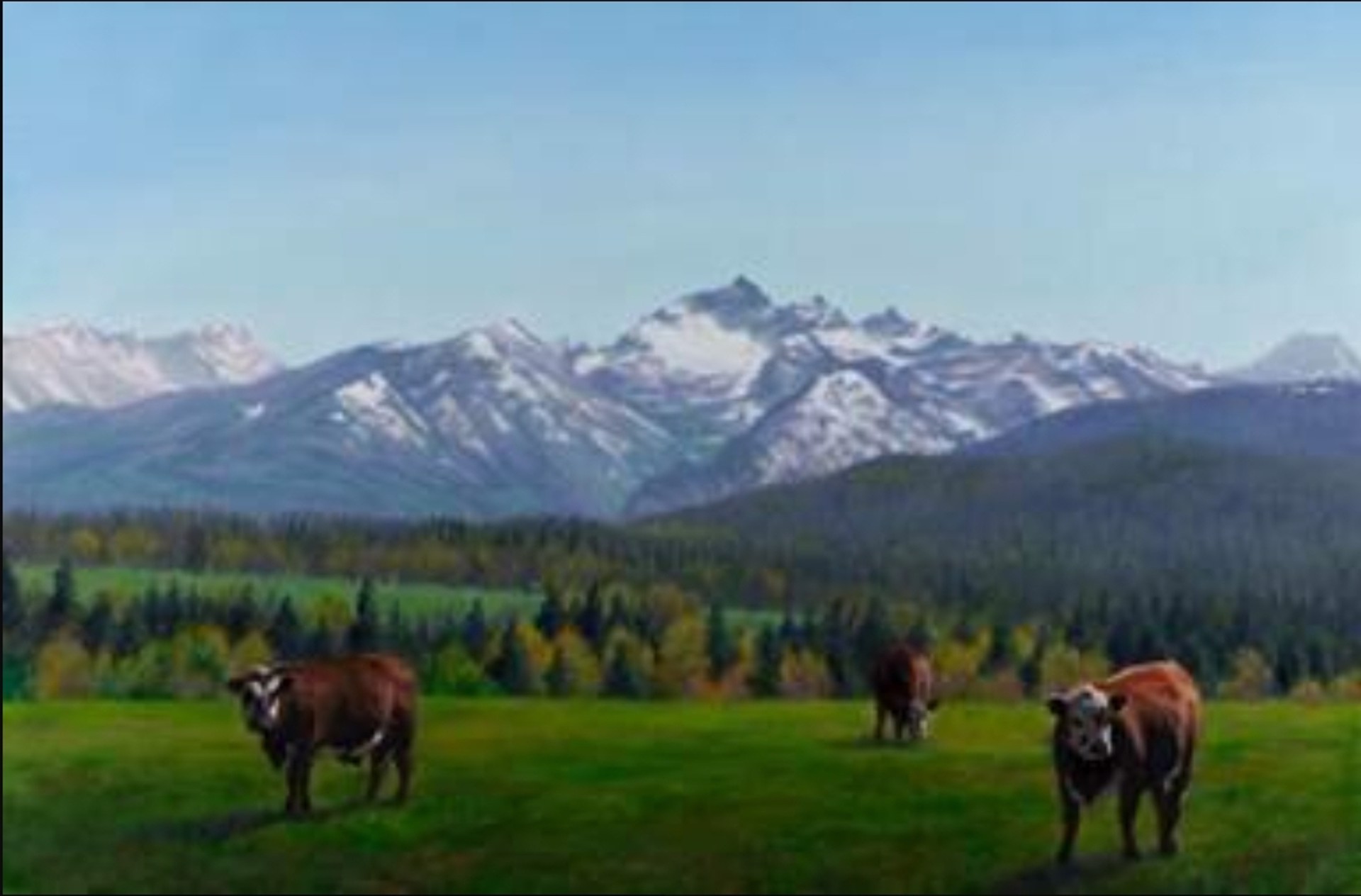 Como Peaks and Cows by Teresa Garland Warner