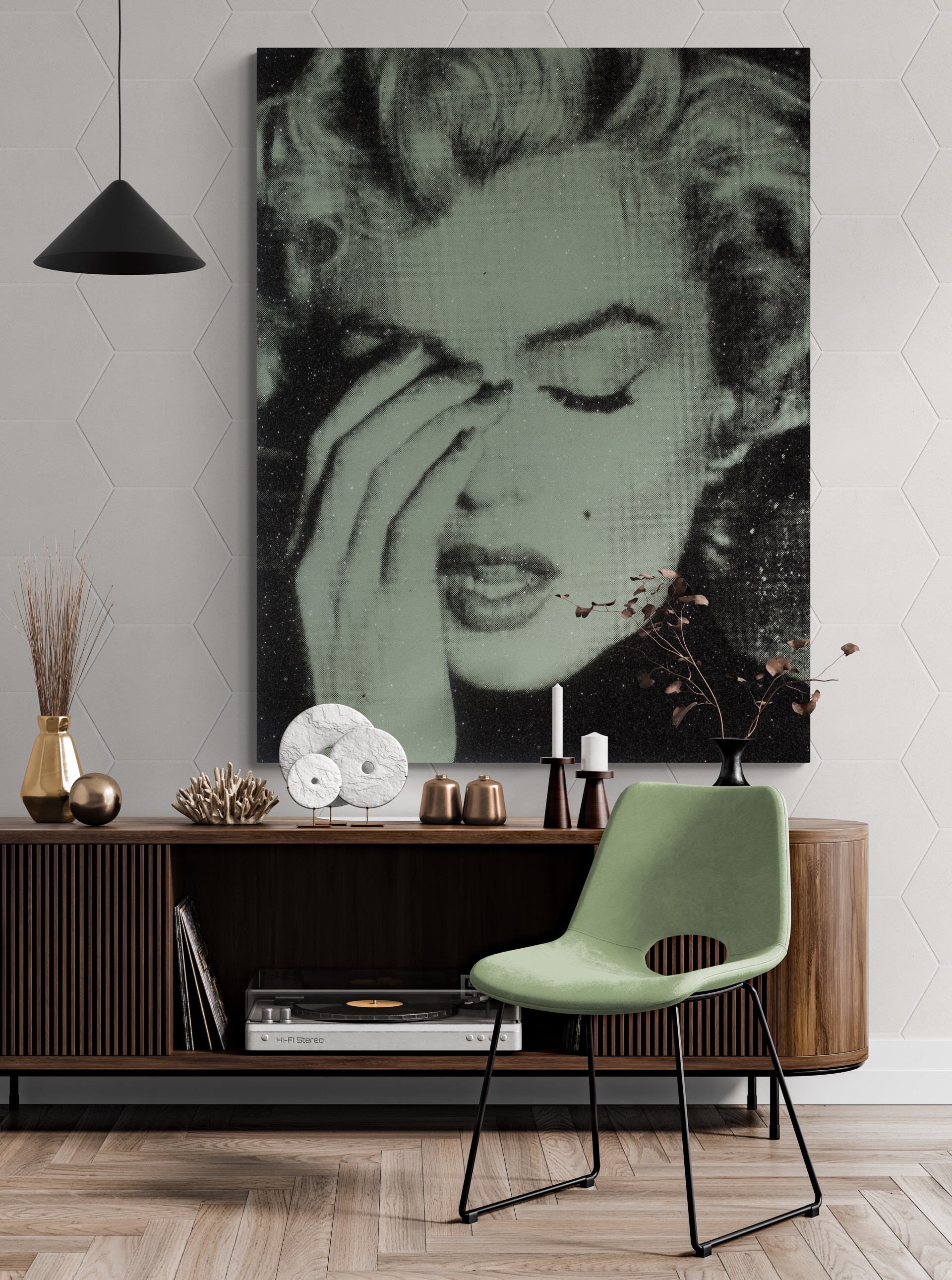 Marilyn Crying Star Cloud White by Russell Young