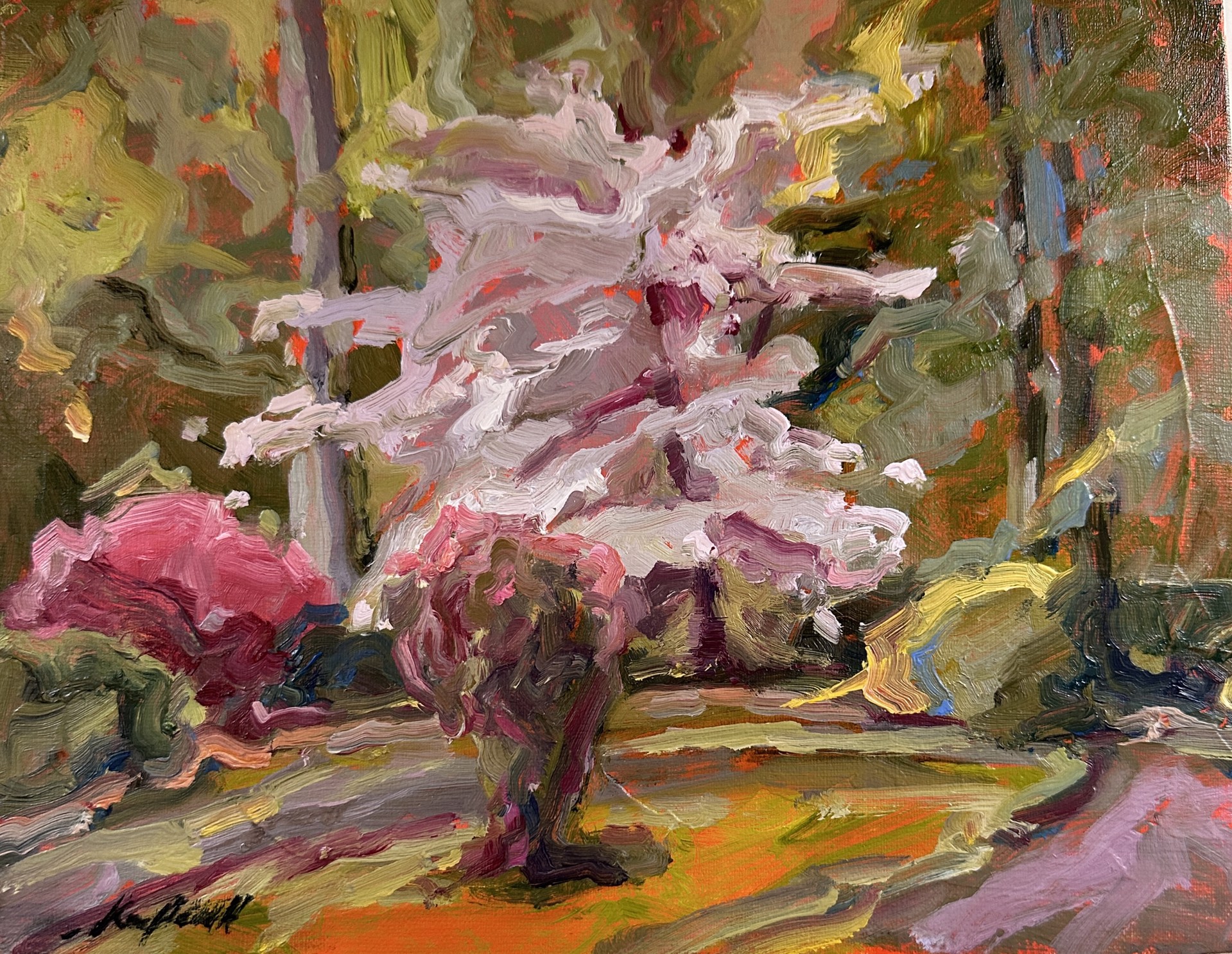 "The Joy of Spring" original oil painting by Karen Hewitt Hagan