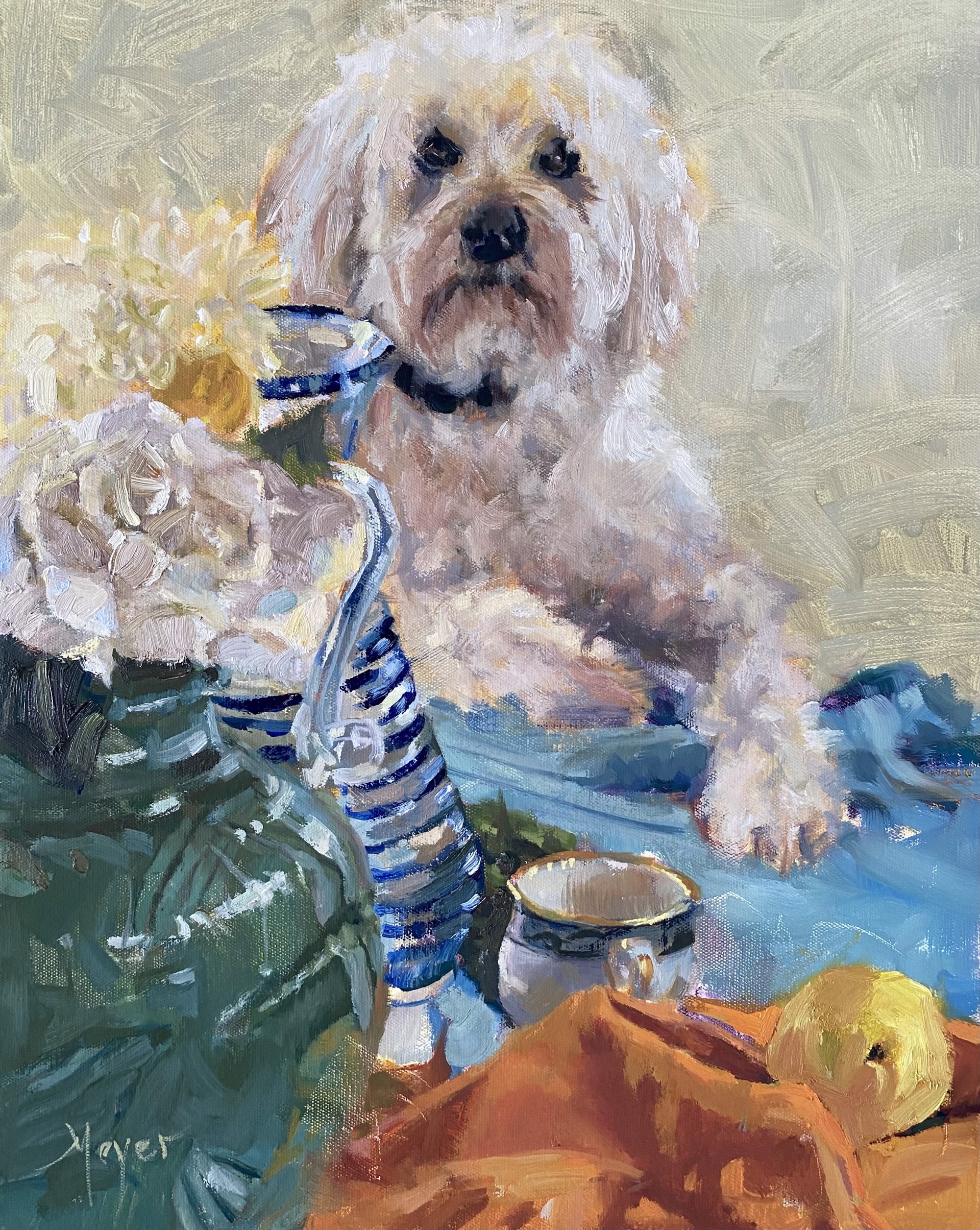 Still Life With Dog by Laurie Meyer