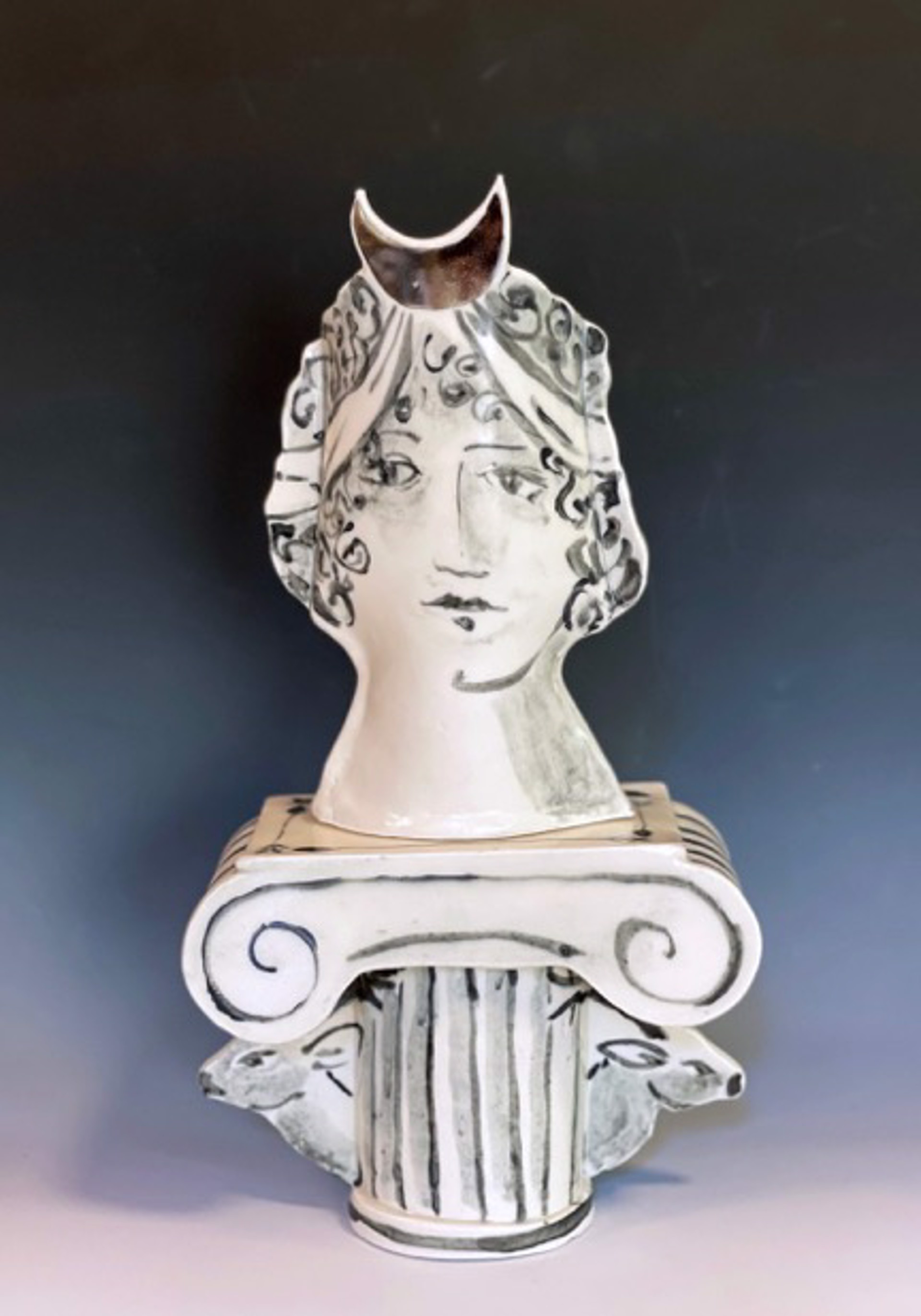 Artemis - vase + pedestal by Josie Jurczenia