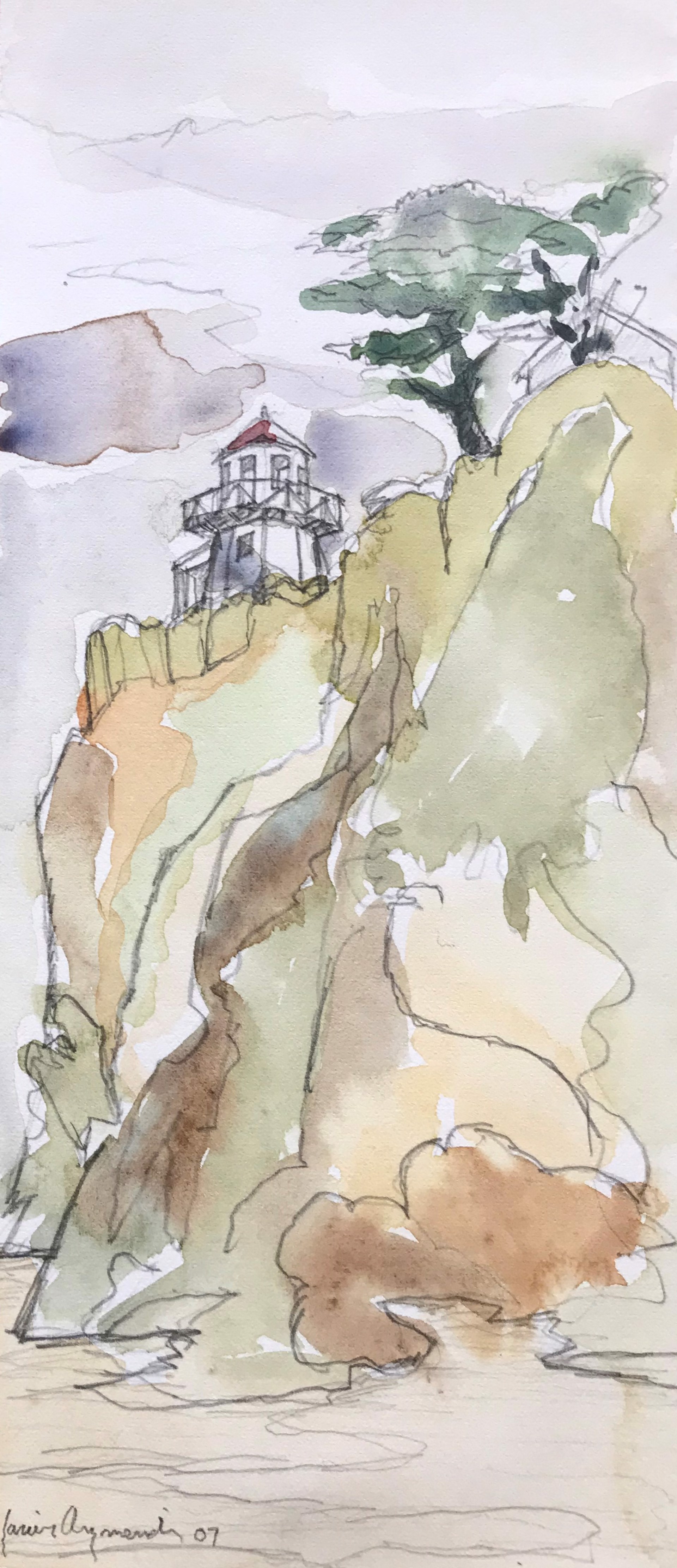 Point Reyes Lighthousematted / unframed by Javier Arizmendi-Kalb
