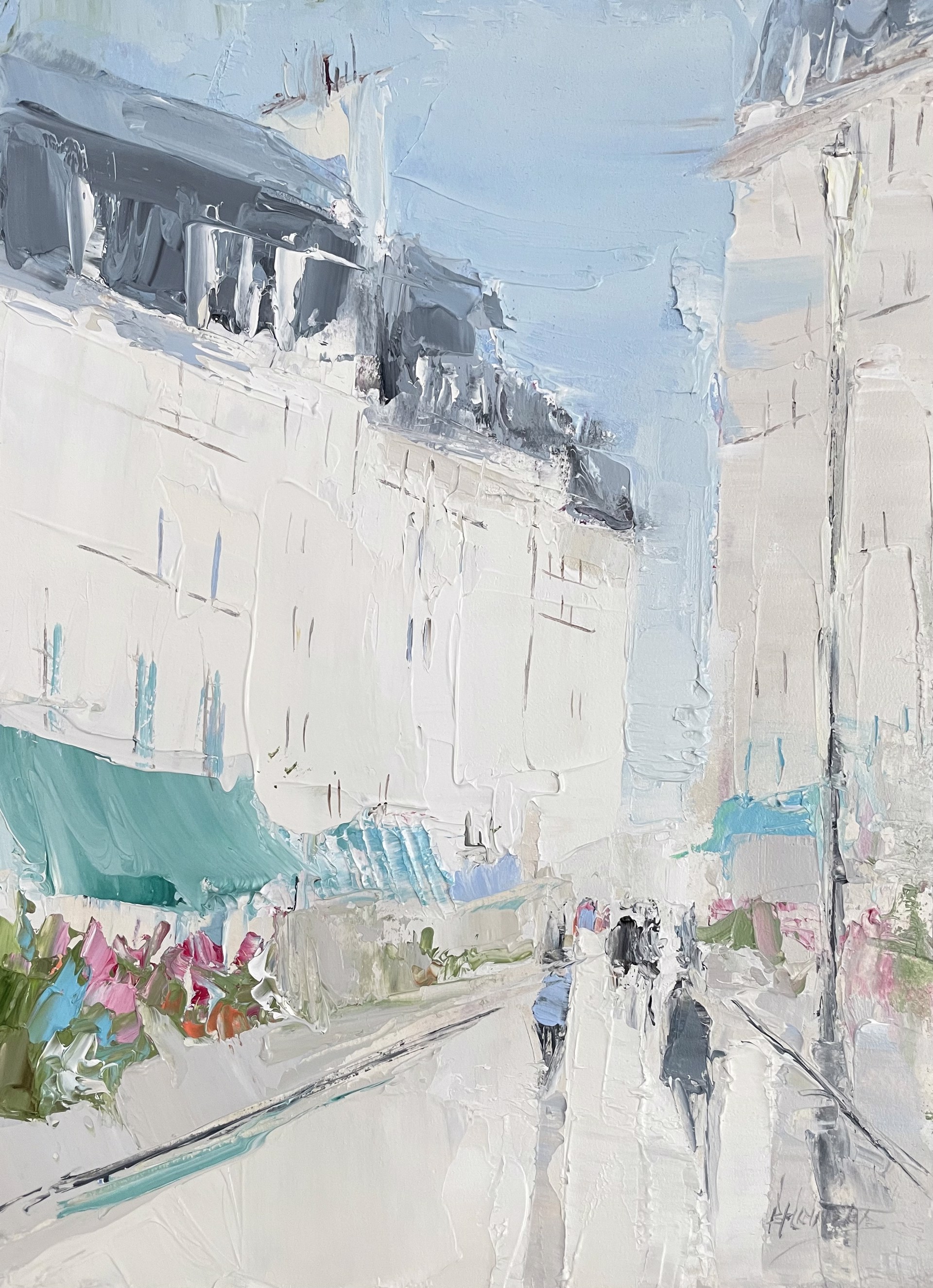 Paris Street by Barbara Flowers